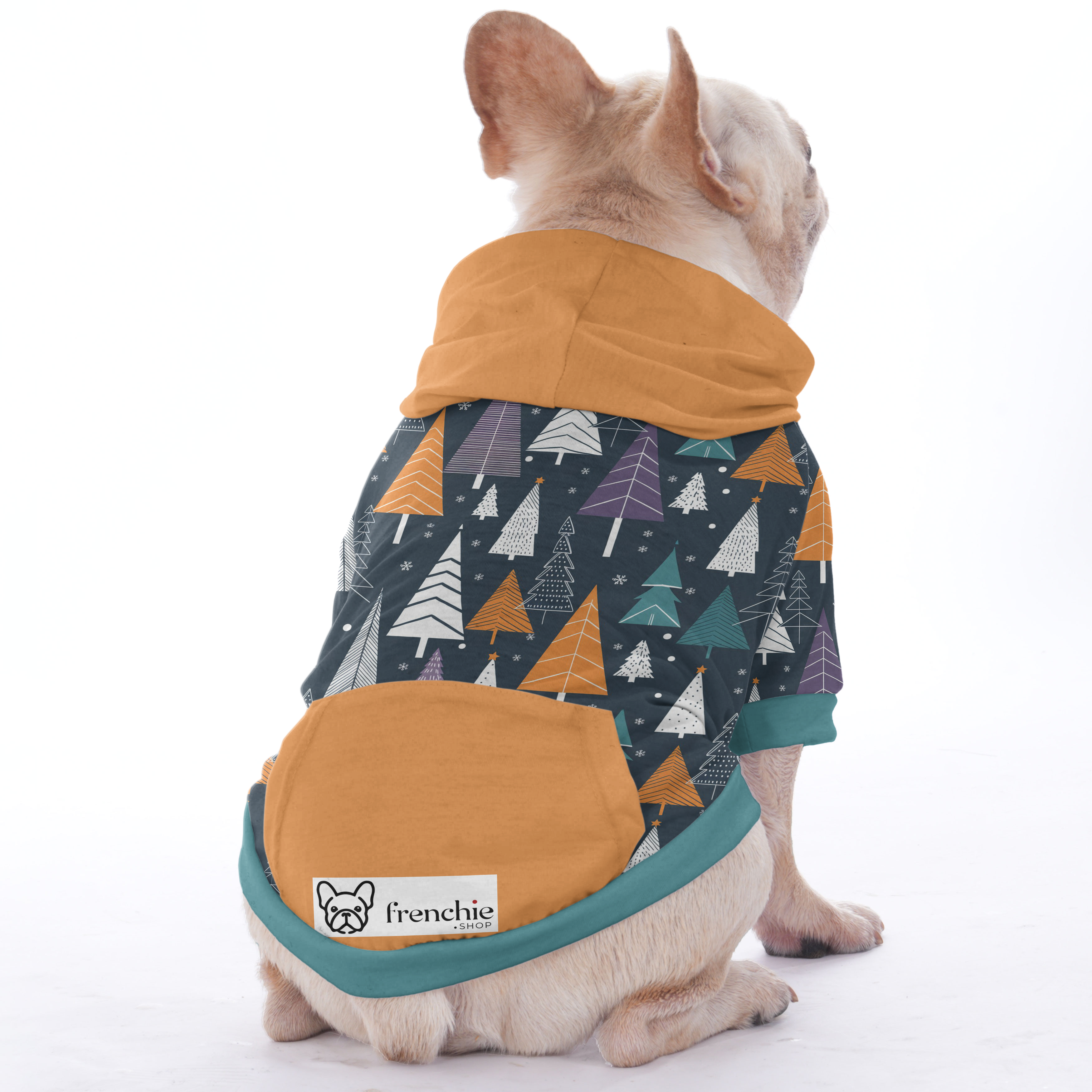 Jess French Bulldog Fleece Hoodie for Brachycephalic Dogs-fadou