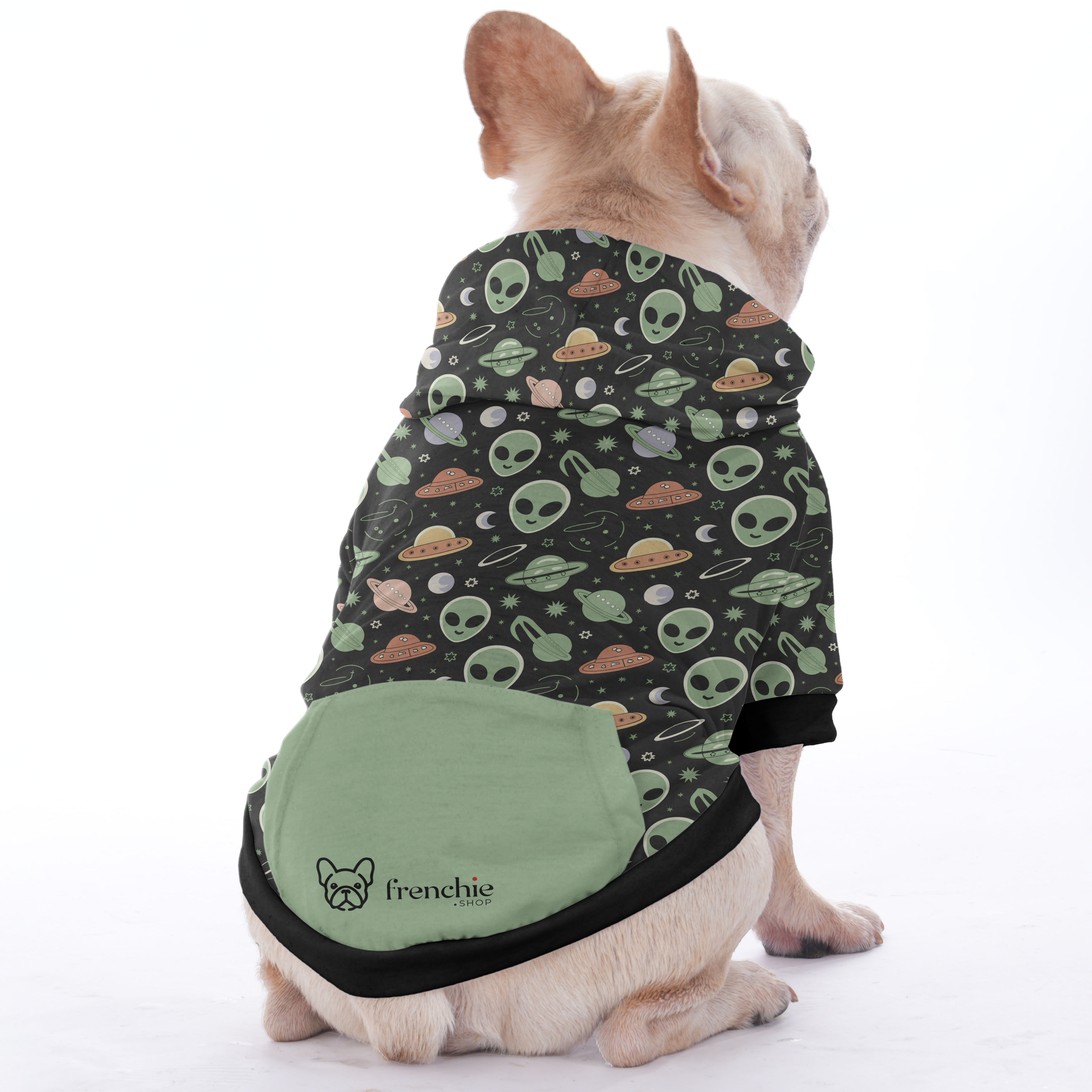 The French Bulldog Fleece Hoodie for Brachycephalic Dogs-fadou