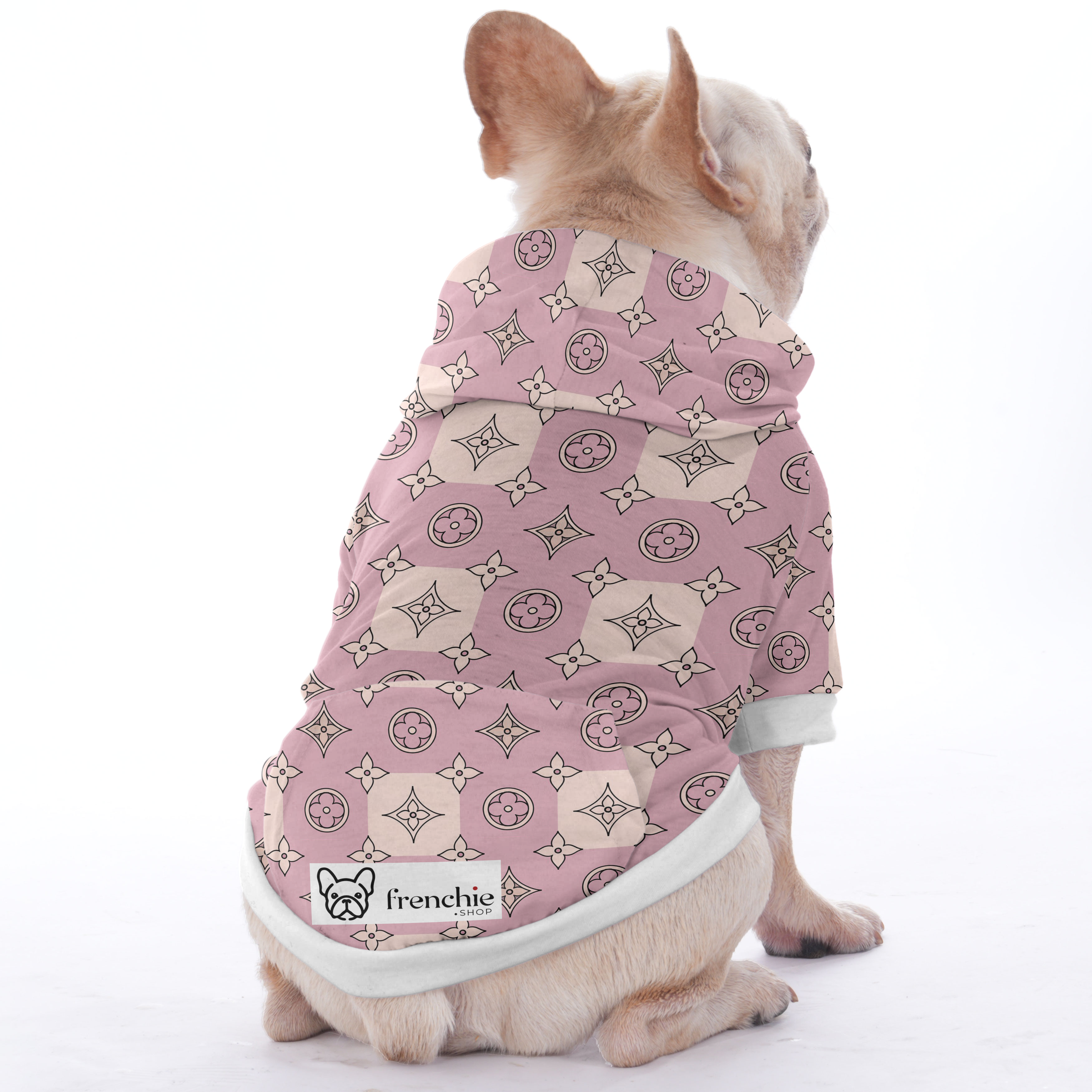 Diamond French Bulldog Dog Hoodie for Outdoor Adventures-fadou