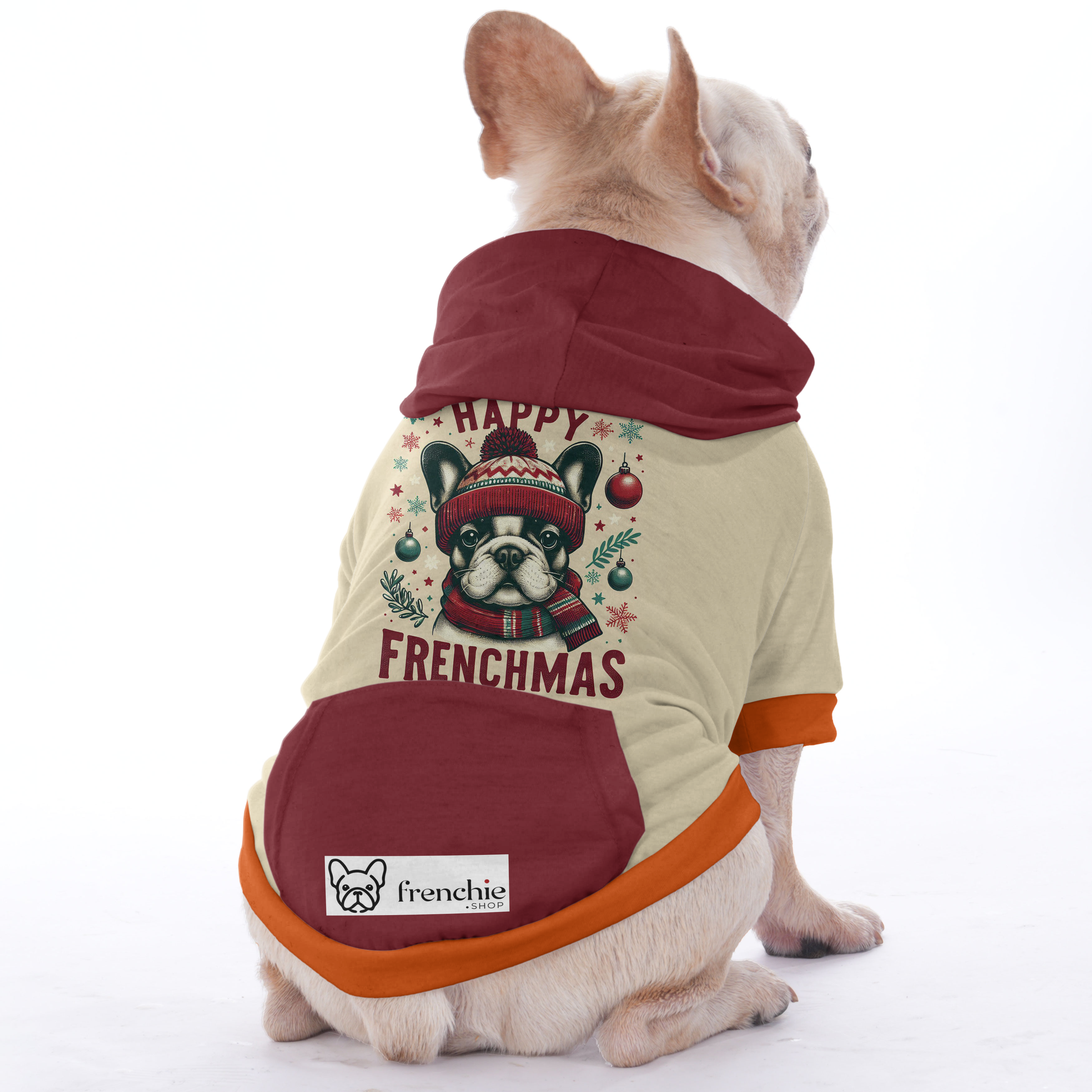 Frankie French Bulldog Dog Hoodie for Brachycephalic Dogs-fadou