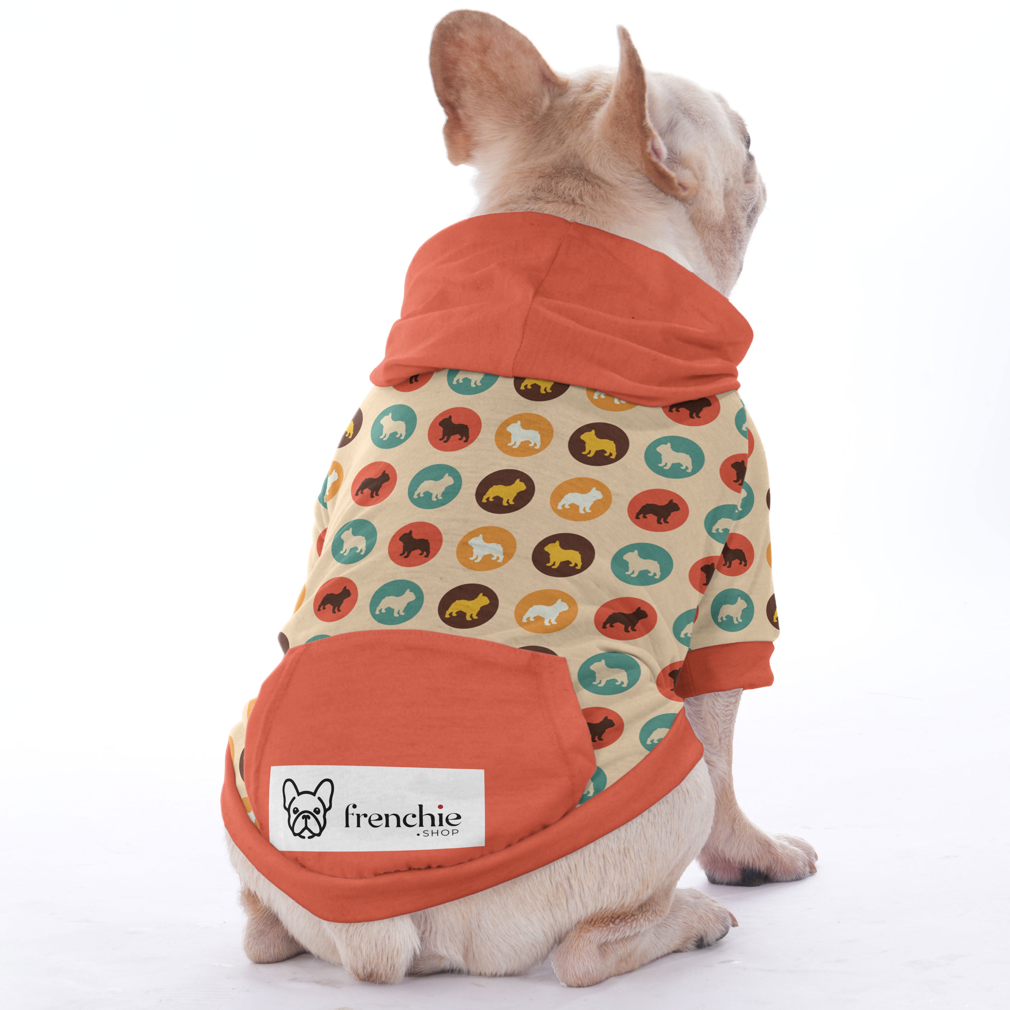Charcoal Frenchie Pet Sweatshirt for Brachycephalic Dogs-fadou
