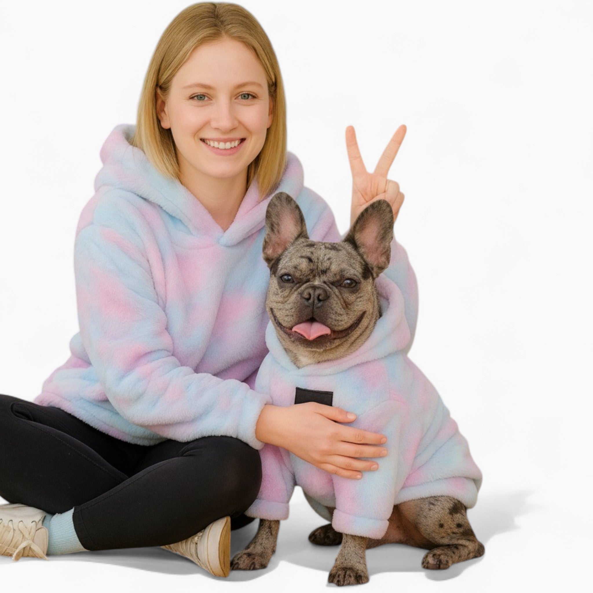 French Bulldog Plush Pet Sweatshirt for Outdoor Adventures-fadou