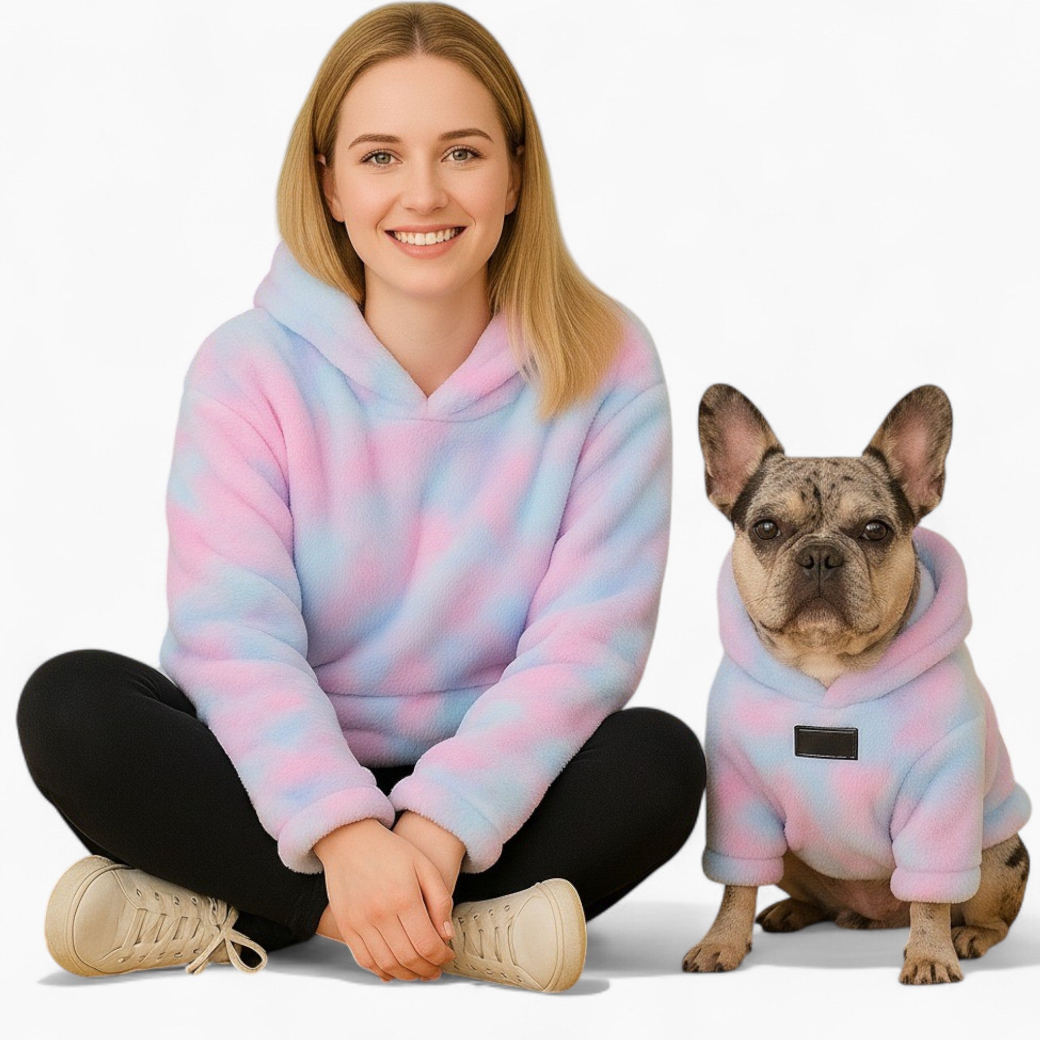 French Bulldog Plush Pet Sweatshirt for Outdoor Adventures-fadou