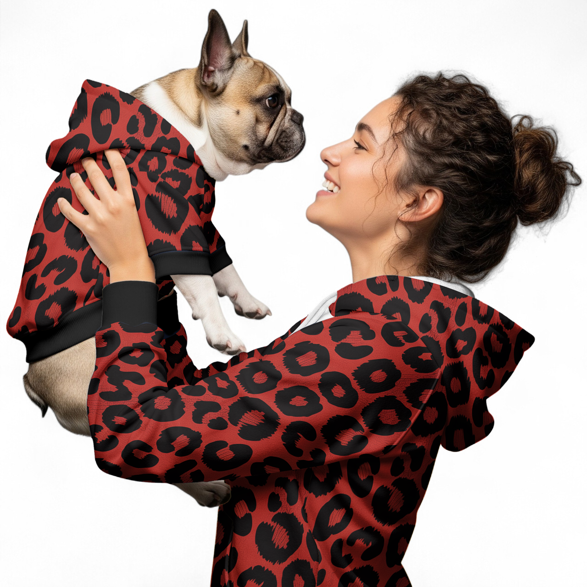 Maxima French Bulldog Fleece Hoodie for Dog Moms & Dads-fadou