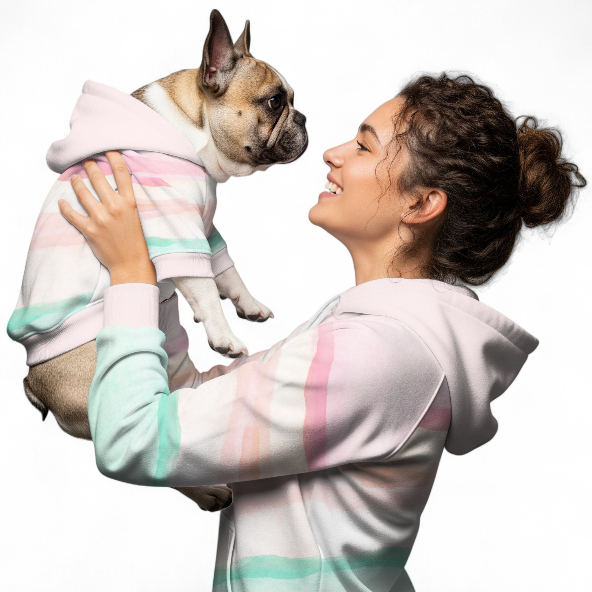Pippa French Bulldog Cotton Sweatshirt for Frenchie Fans-fadou