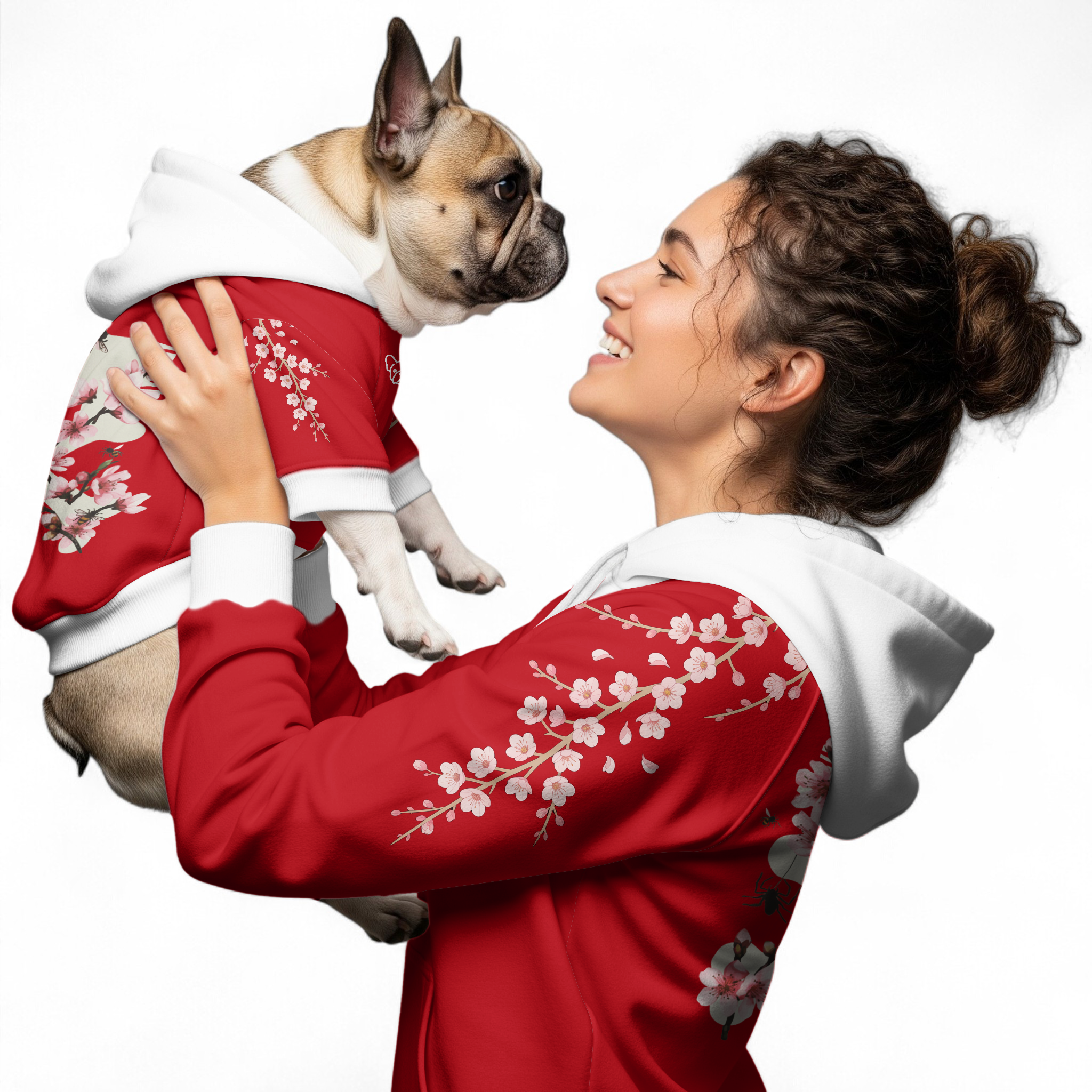 Darwin French Bulldog Cotton Sweatshirt for Pet Parents-fadou