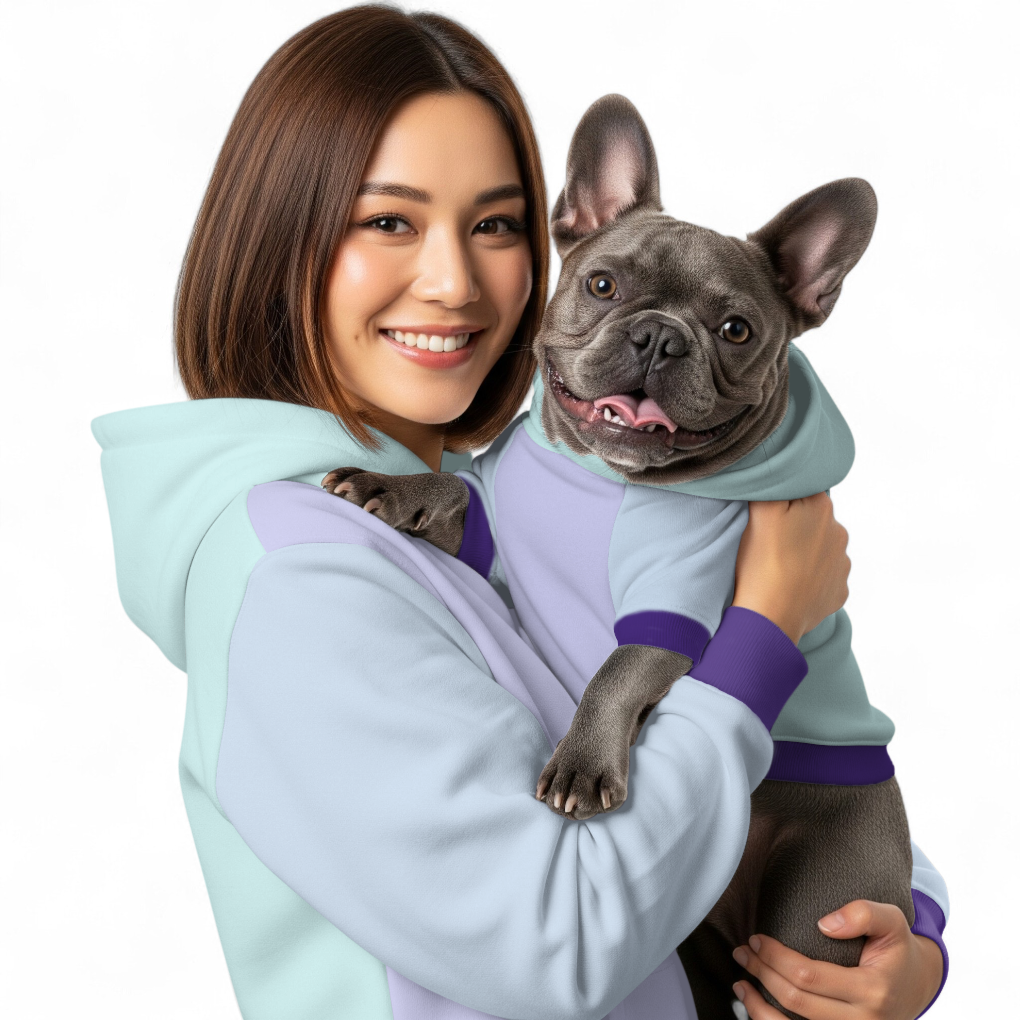 Bella French Bulldog Dog Mom Hoodie for Frenchie Enthusiasts-fadou