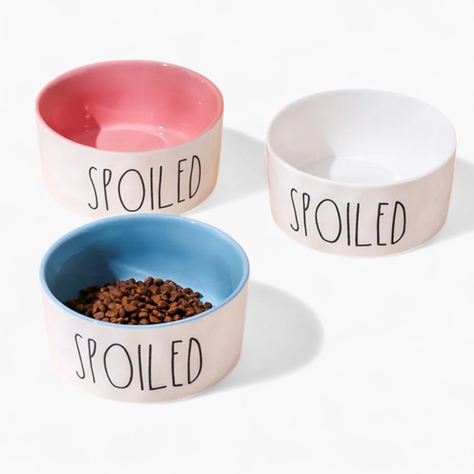 French Bulldog Ceramic Feeding Bowl for Short-Nosed Dogs-fadou