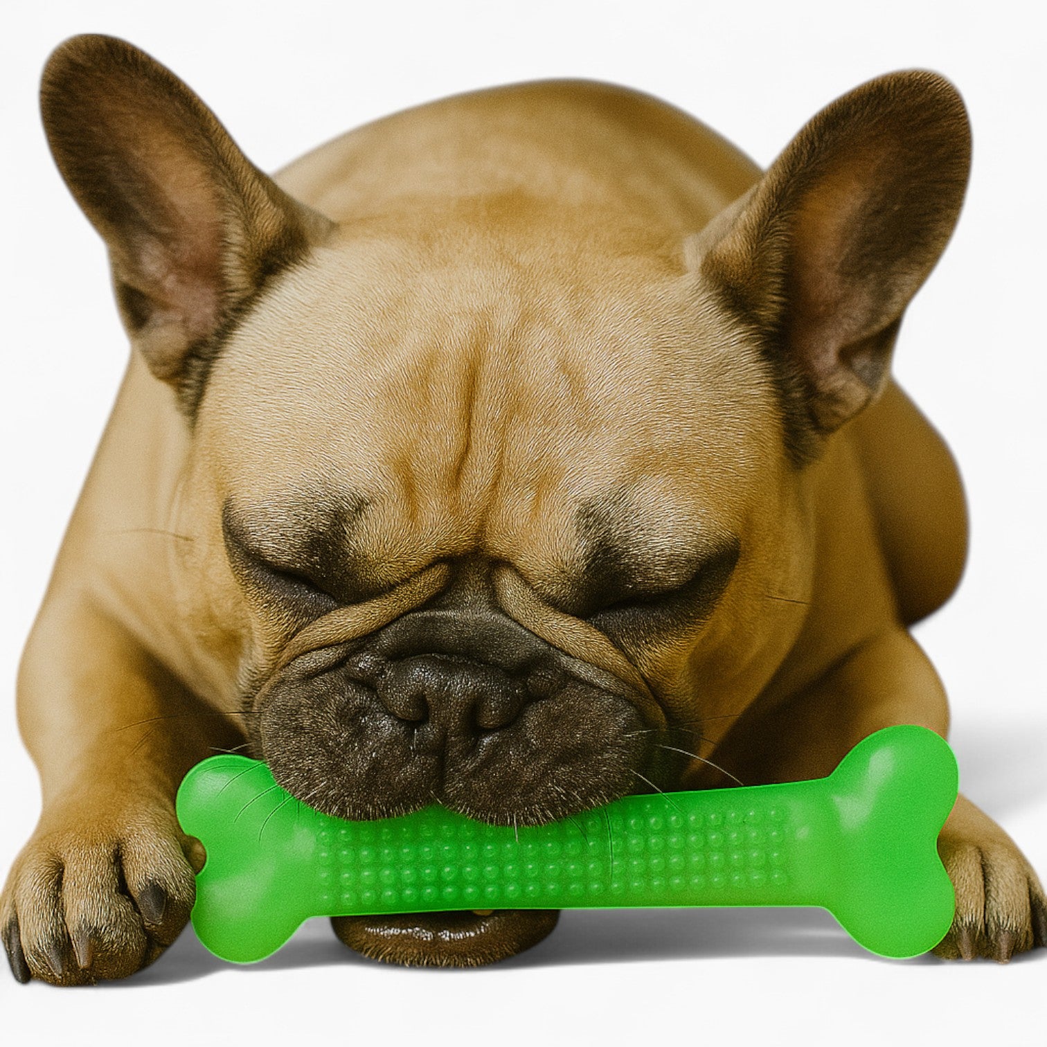 French Bulldog Dental Plush Play Toy for Flat-Face Breeds-fadou