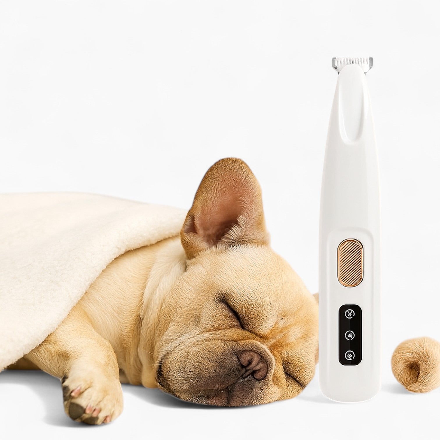 French Bulldog Waterproof Grooming Brush for Cozy Nights-fadou