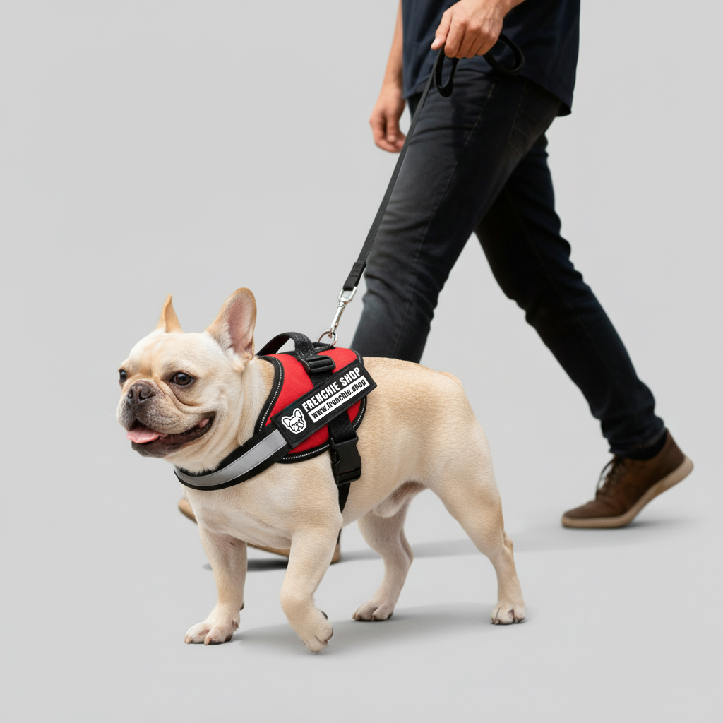 Frenchie Personalized Walking Harness for Brachycephalic Dogs-fadou