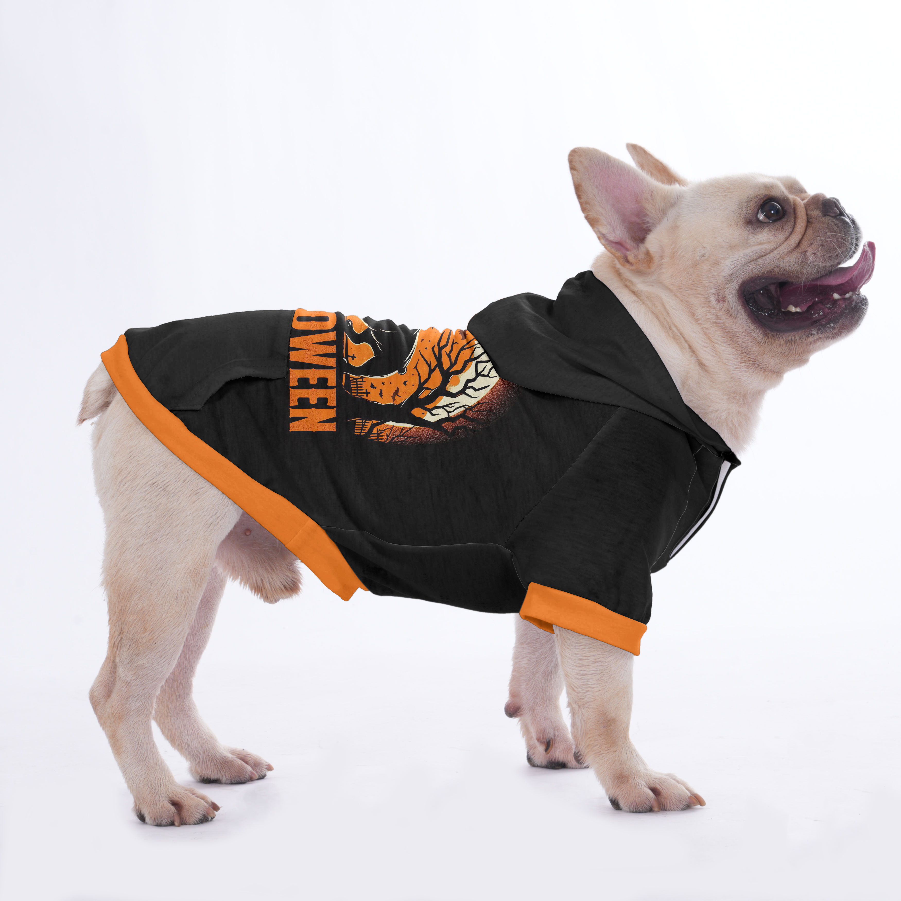 French Bulldog Halloween Pet Sweatshirt for Short-Nosed Dogs-fadou