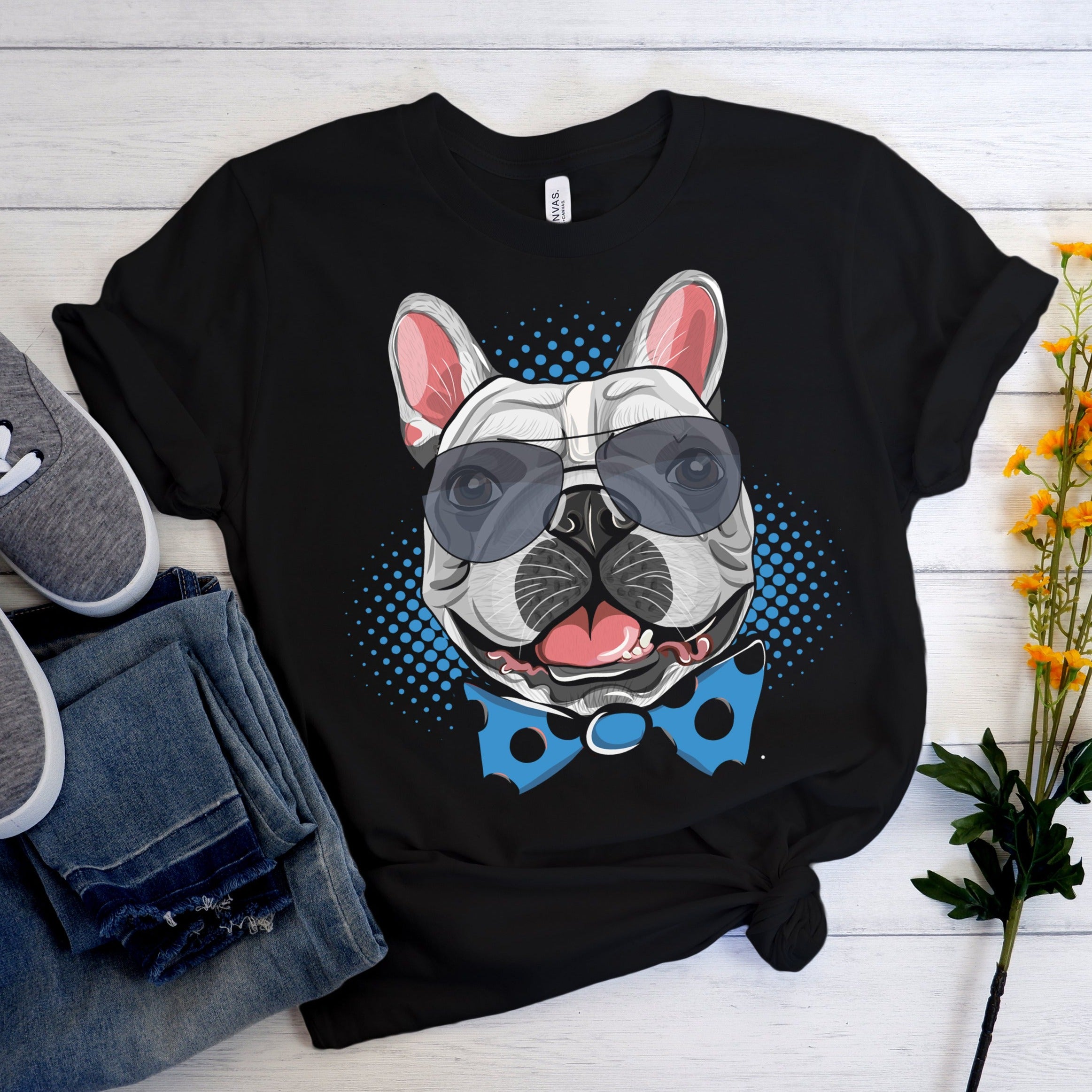 Loverjet French Bulldog Cotton T-Shirt for Bulldog Owners-fadou