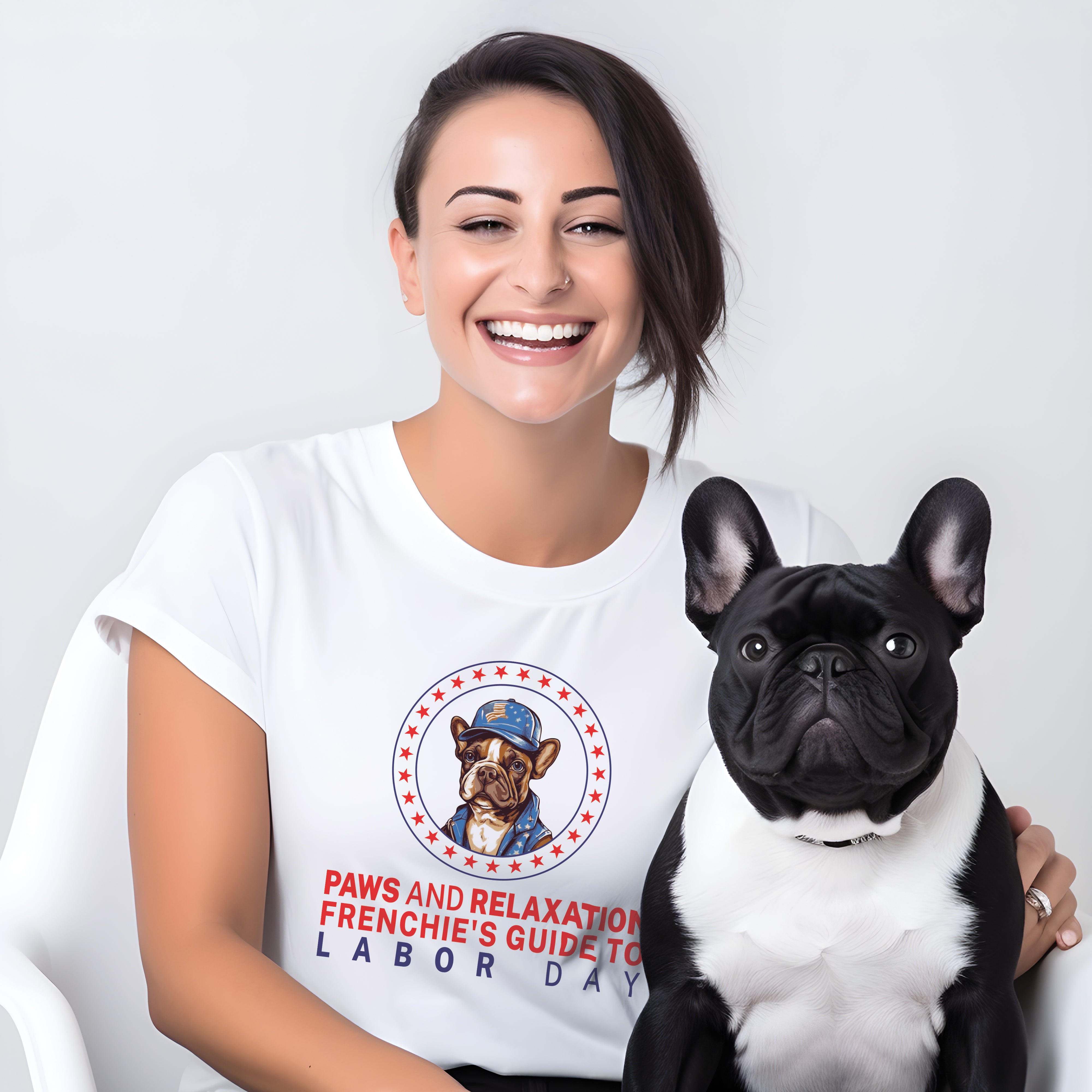 Labor French Bulldog Dog Lover Tee for Frenchie Enthusiasts-fadou
