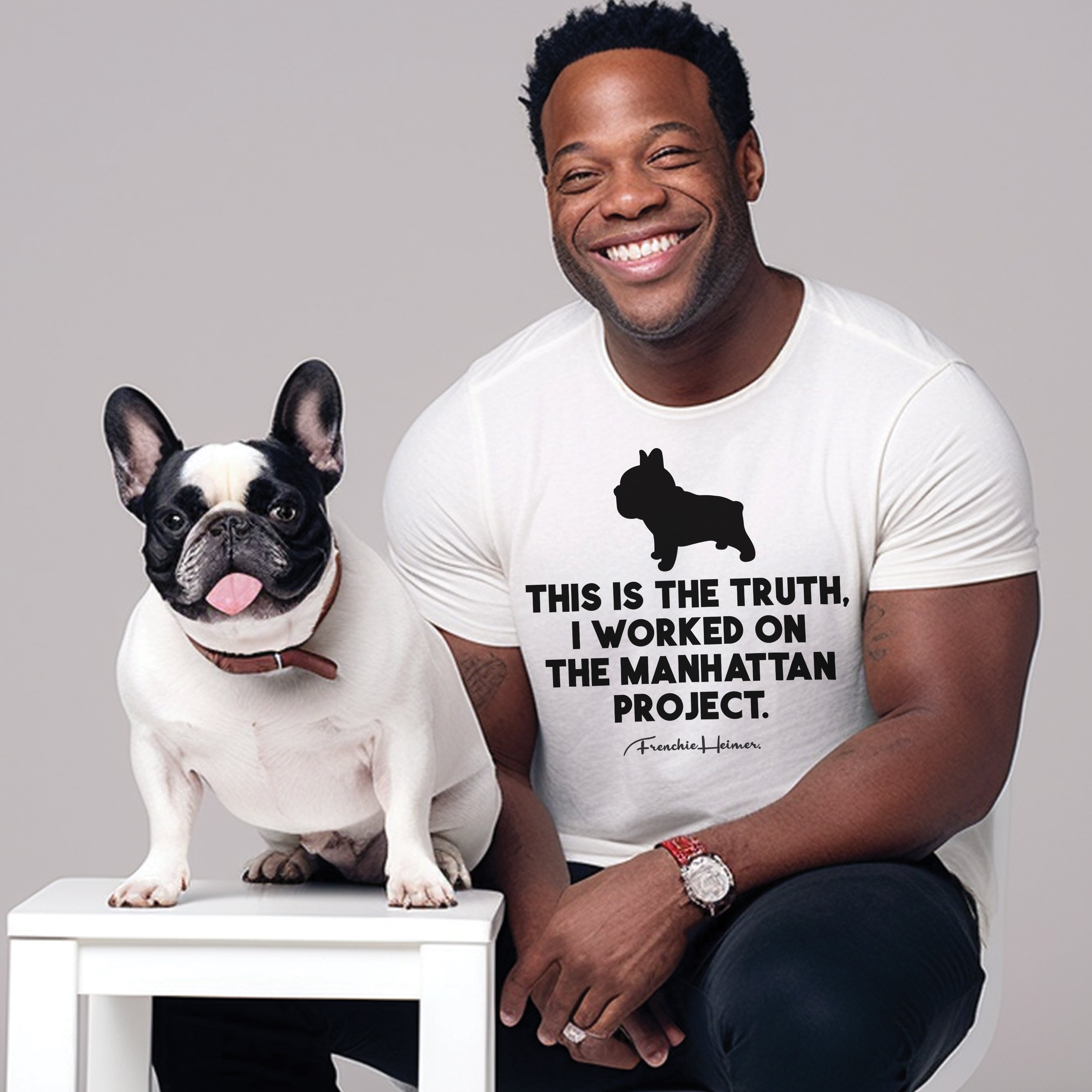 A Frenchie's Role in History - Unisex T-Shirt for Frenchie Fans-fadou