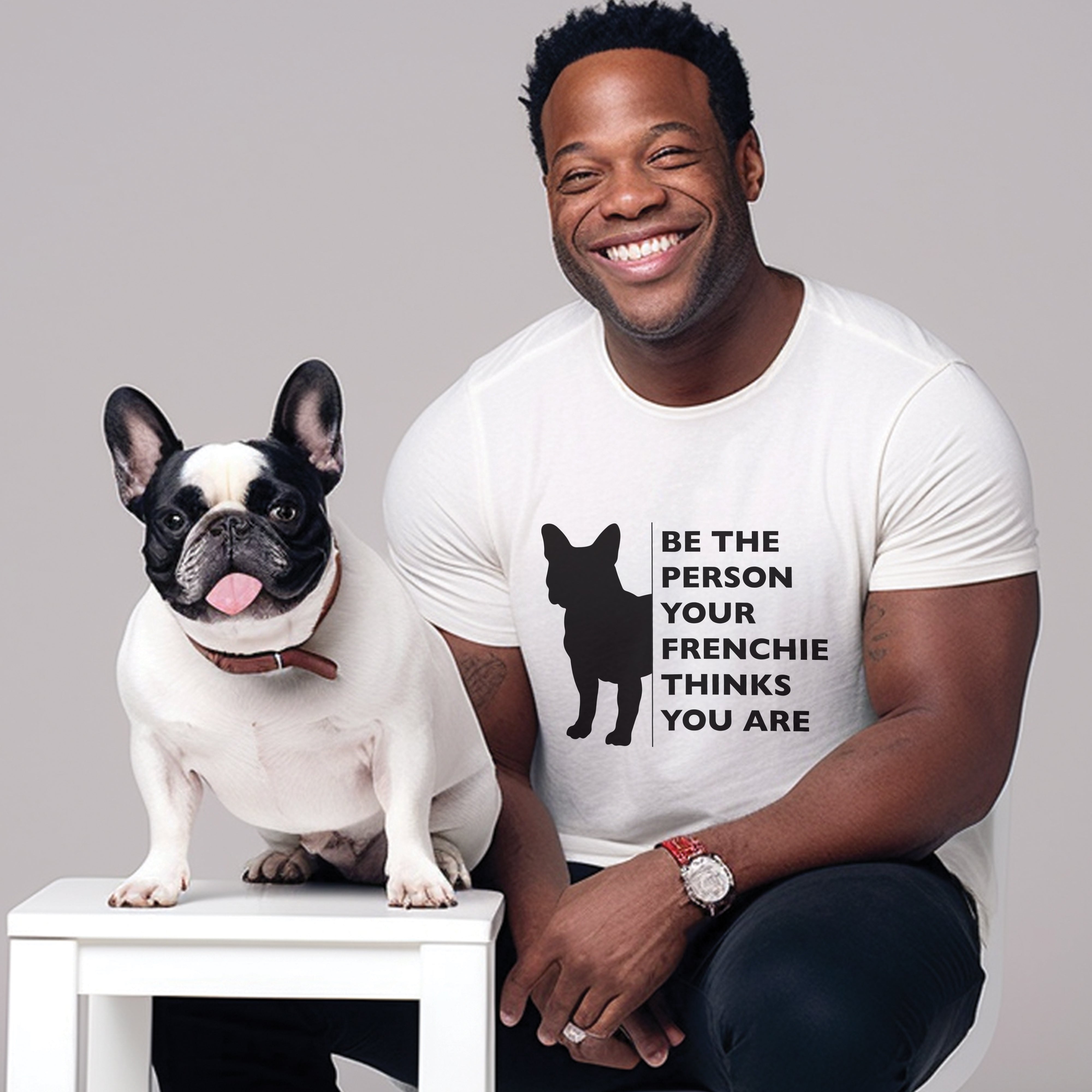 Frenchie Charm - Unisex T-Shirt for Frenchie Enthusiasts-fadou