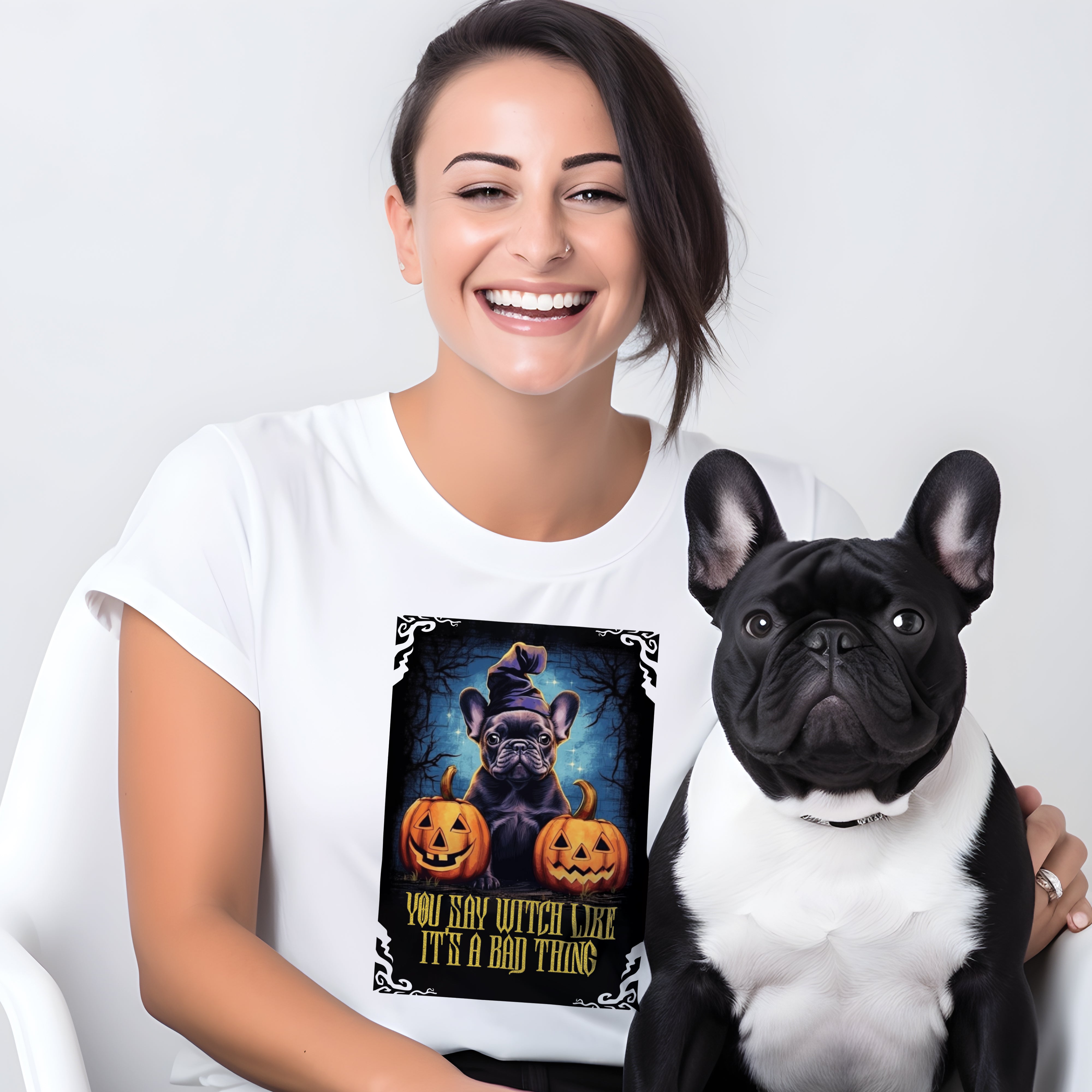 Frenchie Halloween Unisex Shirt for Frenchie Enthusiasts-fadou