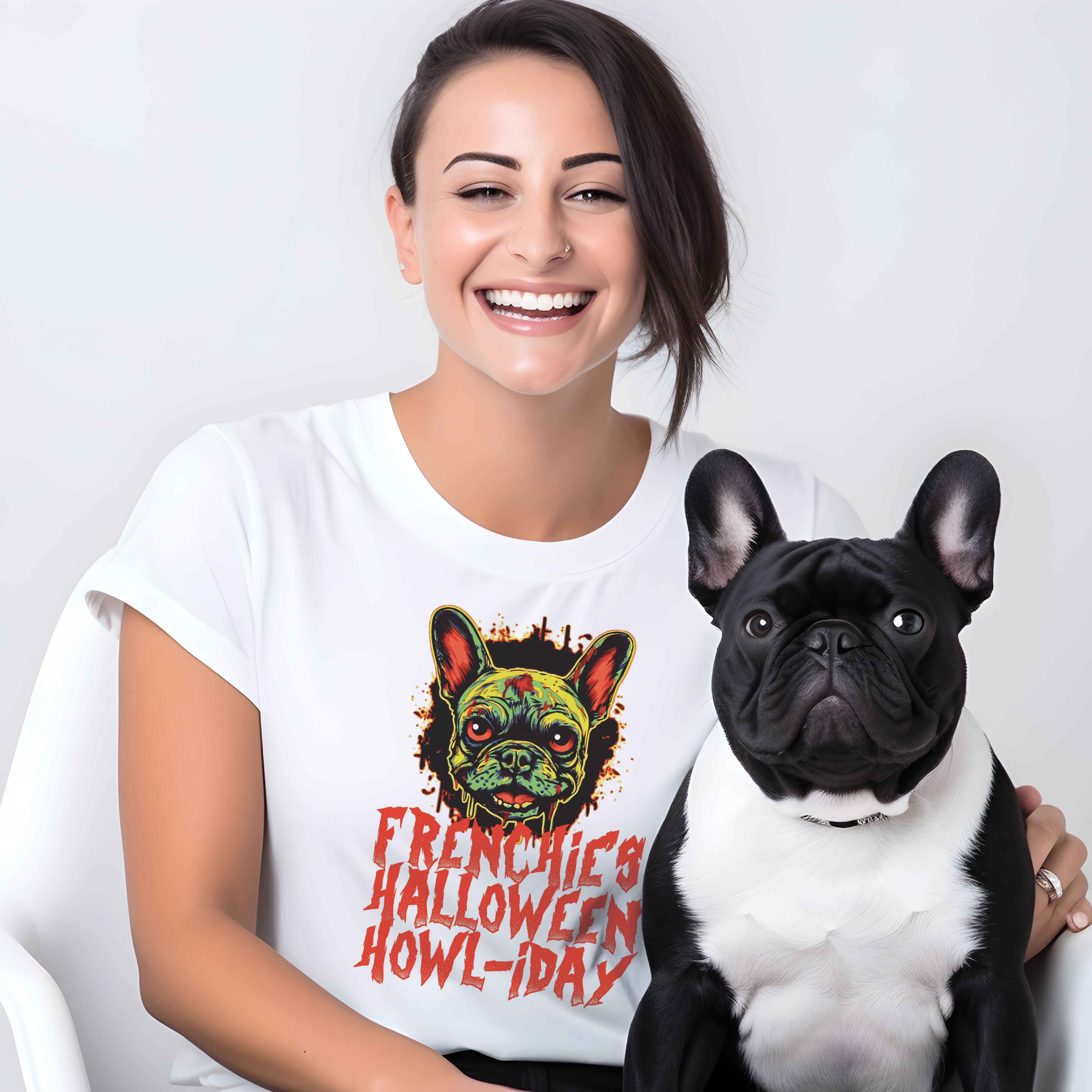 Frenchie Zombie - Unisex T-Shirt for Frenchie Enthusiasts-fadou