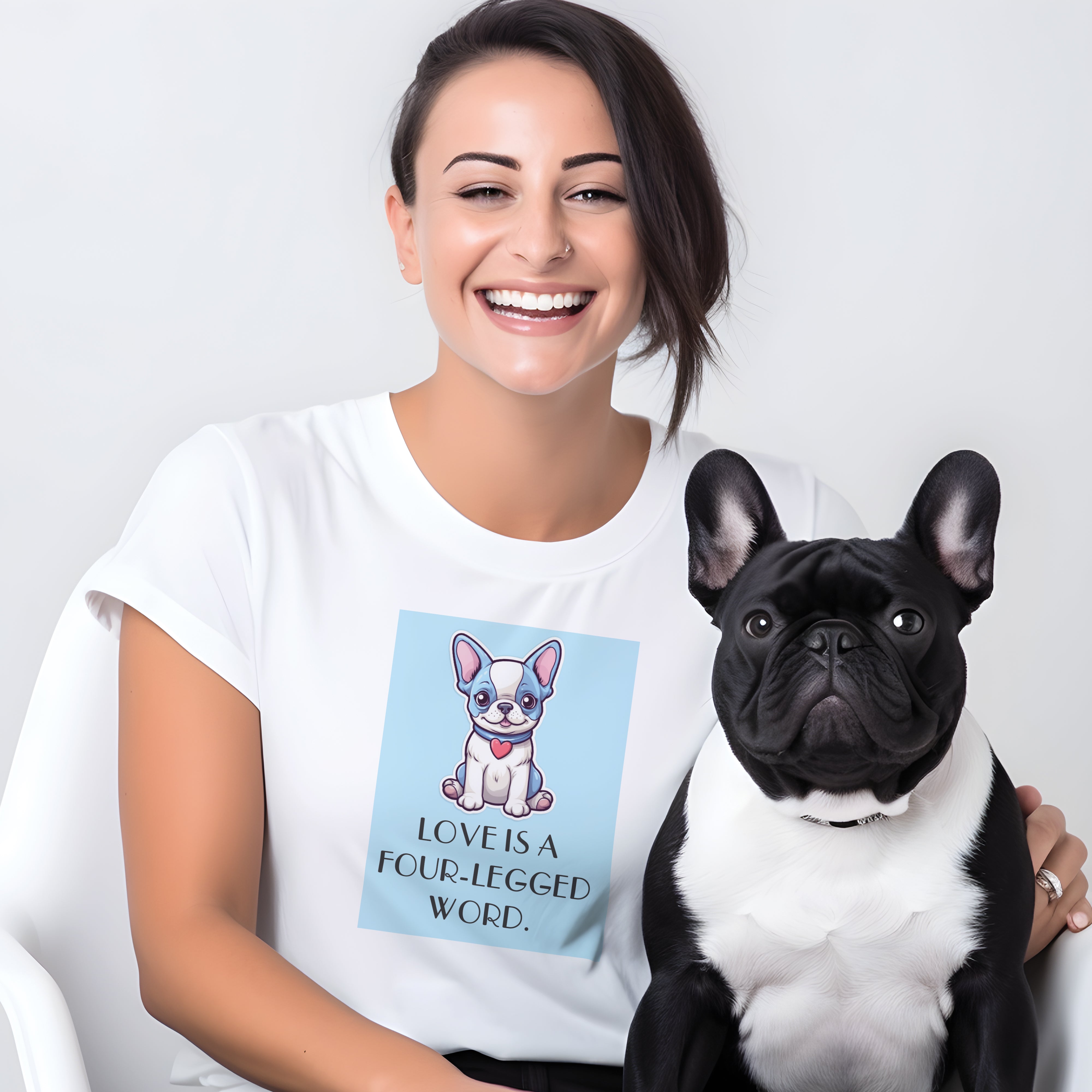 Cute & Comfy Bulldog Tee - Unisex T-Shirt for Everyday Wear-fadou