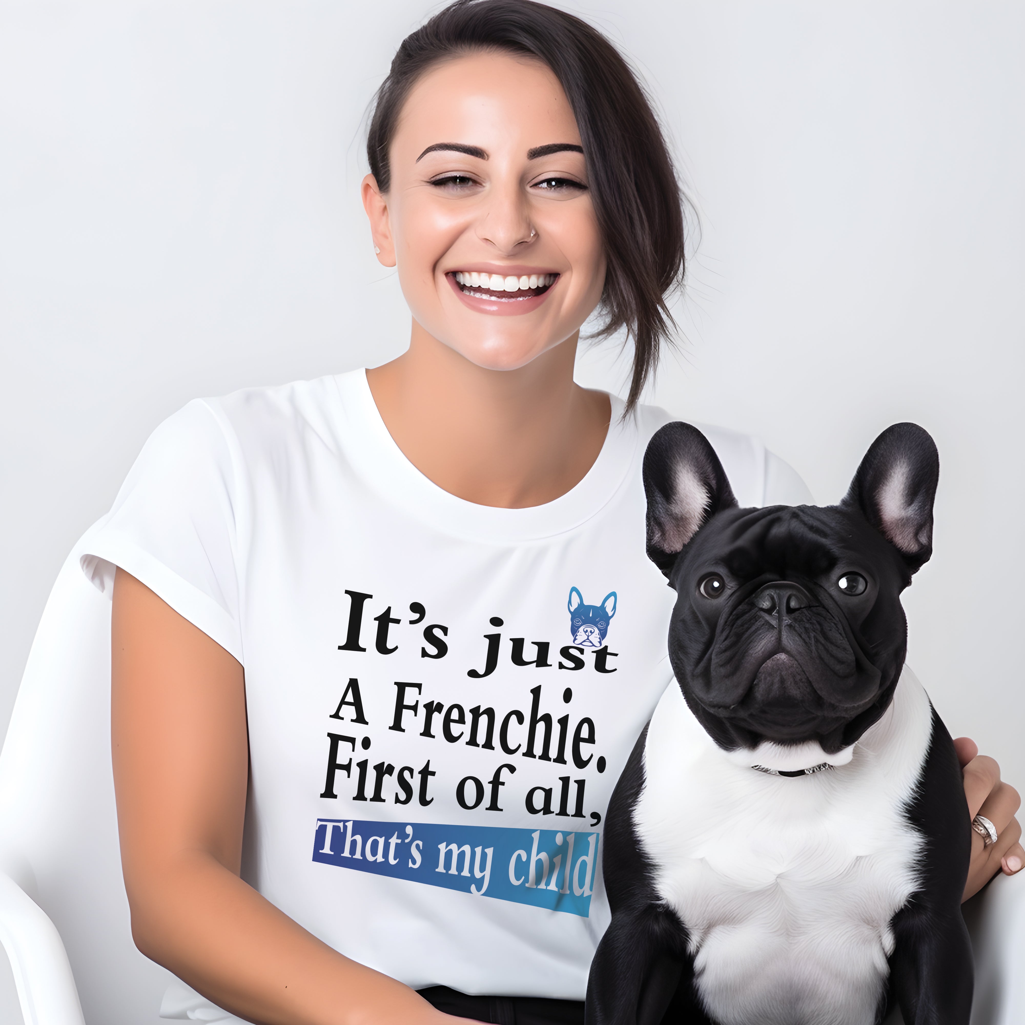 Playful French Bulldog Dog Lover Tee for Bulldog Owners-fadou