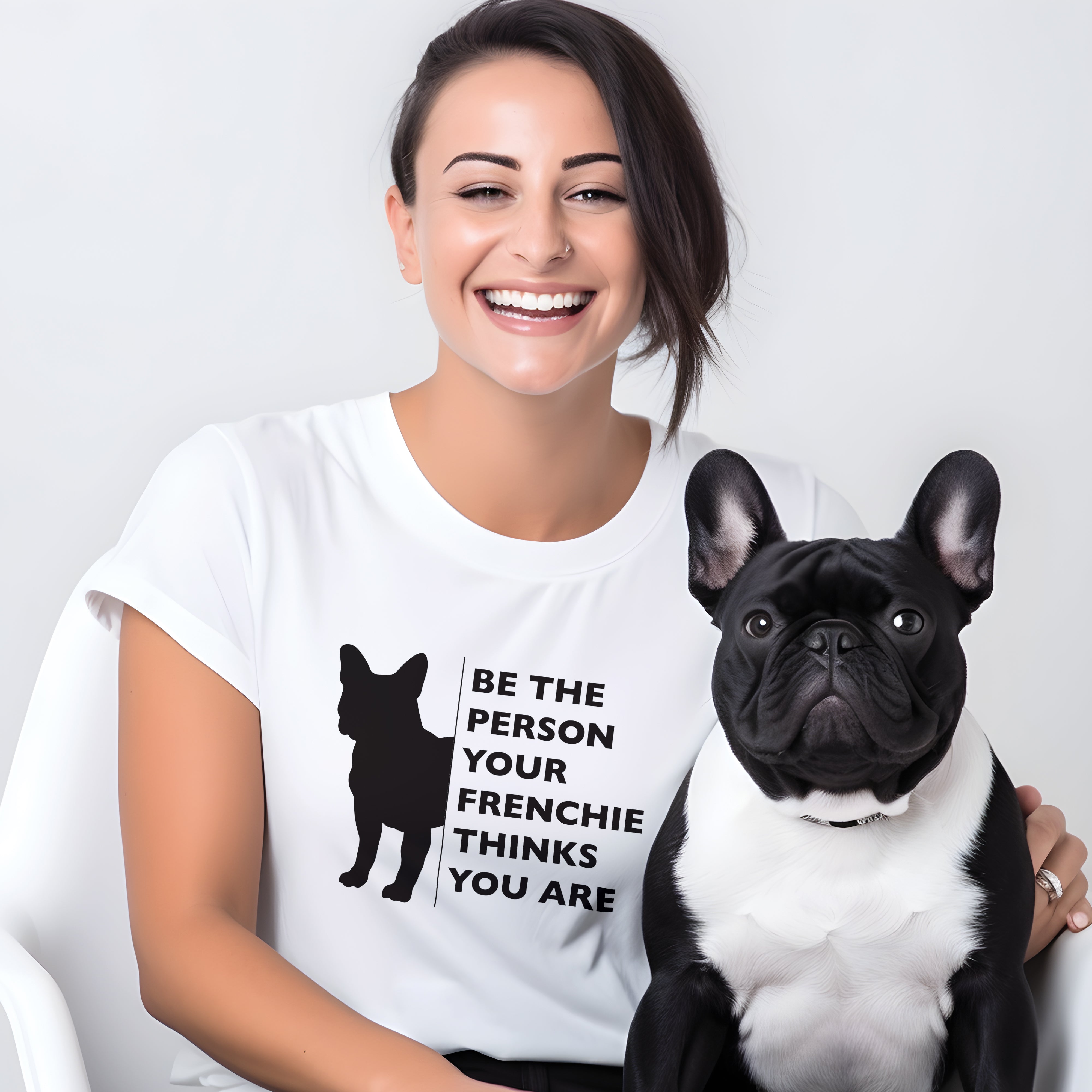 Frenchie Charm - Unisex T-Shirt for Frenchie Enthusiasts-fadou
