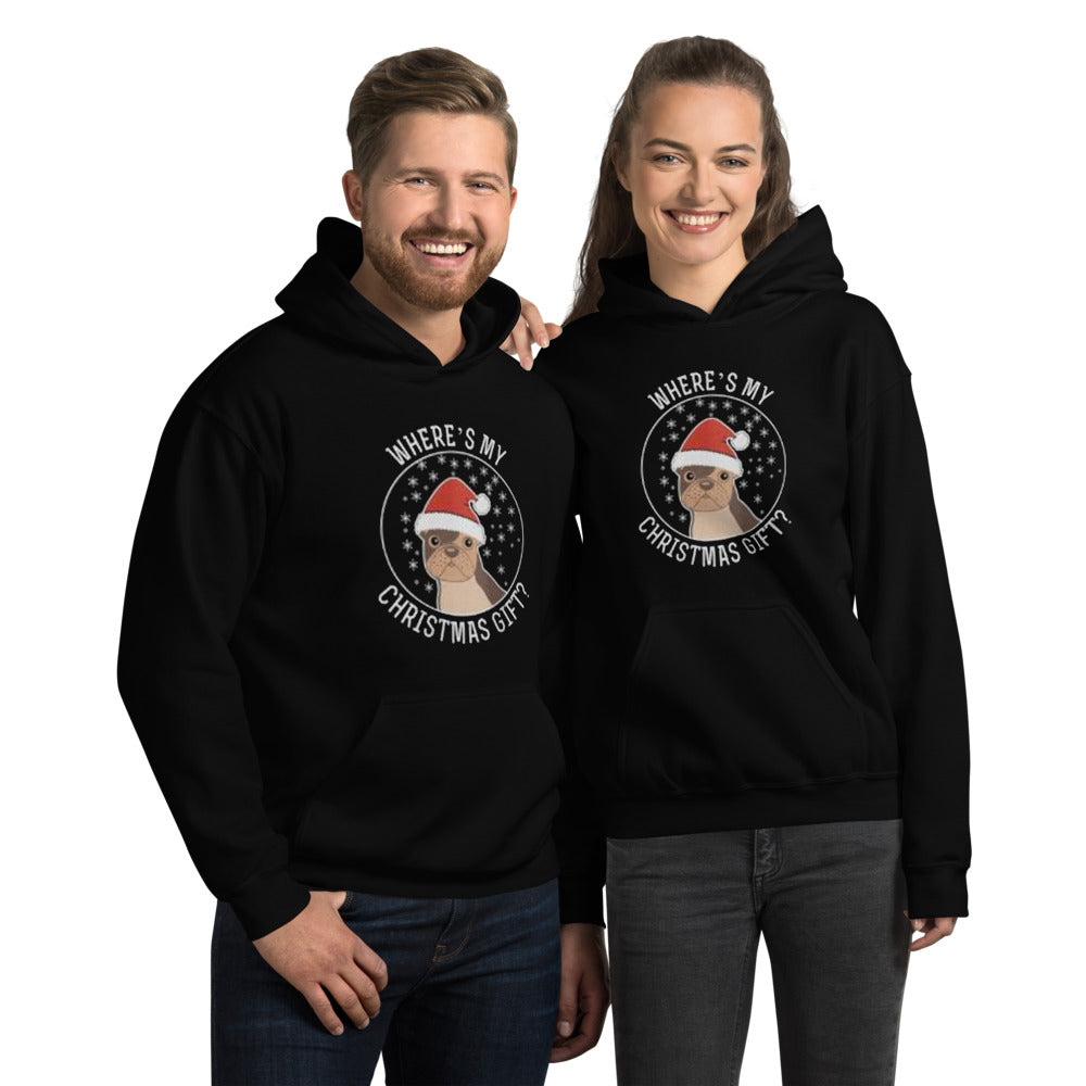 Unisex Christmas Dog Mom Hoodie for Frenchie Enthusiasts-fadou
