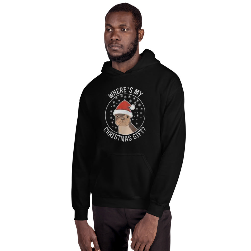 Unisex Christmas Dog Mom Hoodie for Frenchie Enthusiasts-fadou