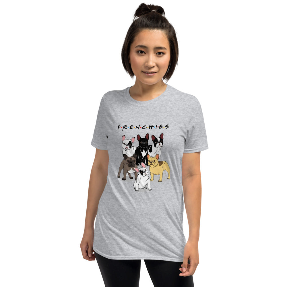 Frenchies French Bulldog Dog Lover Tee for Bulldog Owners-fadou