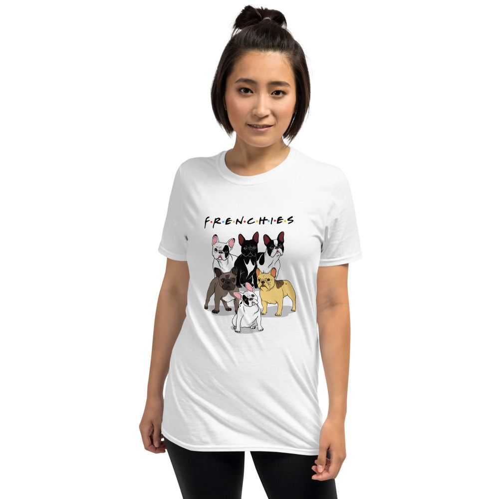 Frenchies French Bulldog Dog Lover Tee for Bulldog Owners-fadou