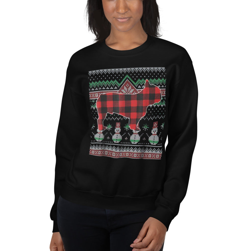 Frenchie Christmas Pet Parent Pullover for Dog Moms & Dads-fadou