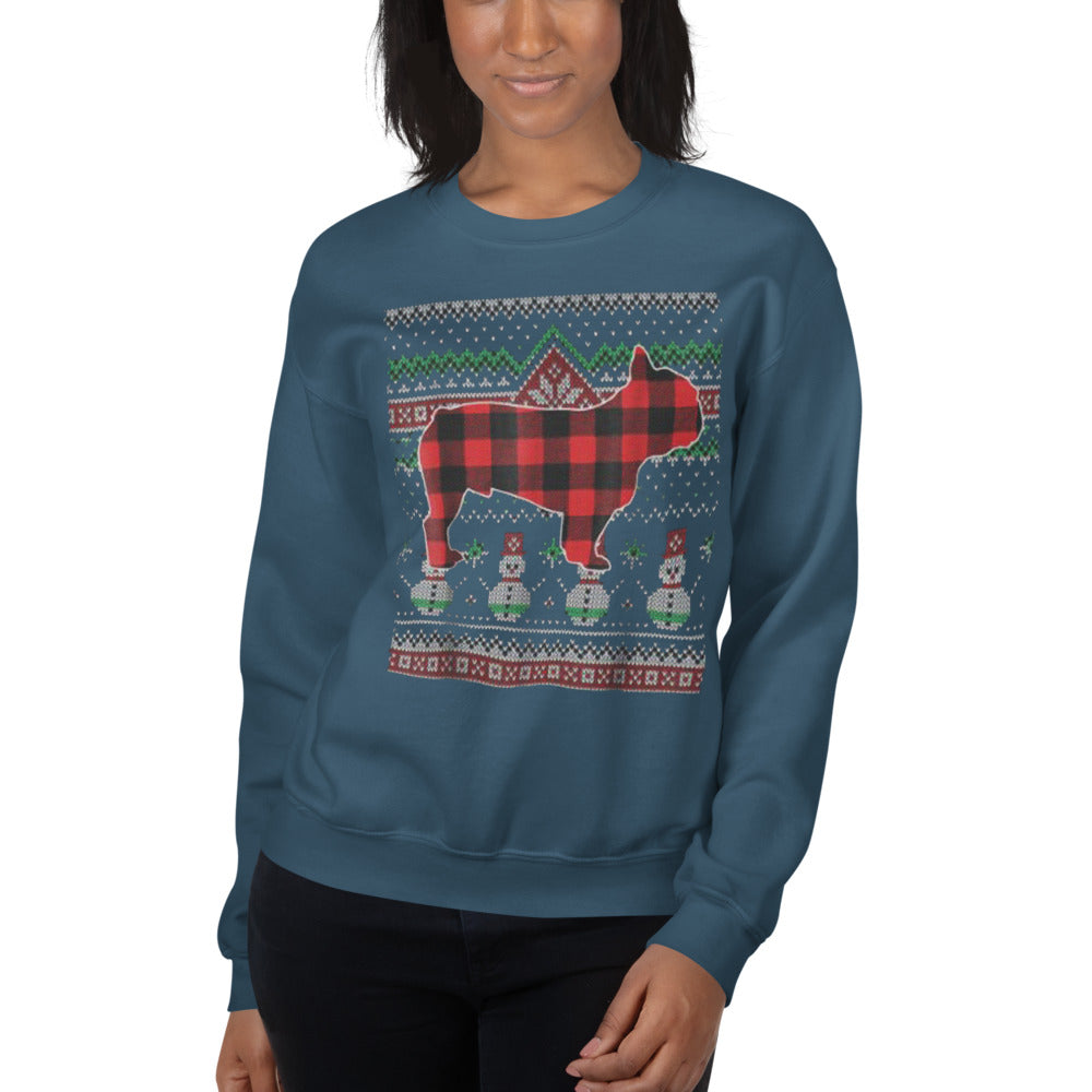 Frenchie Christmas Pet Parent Pullover for Dog Moms & Dads-fadou