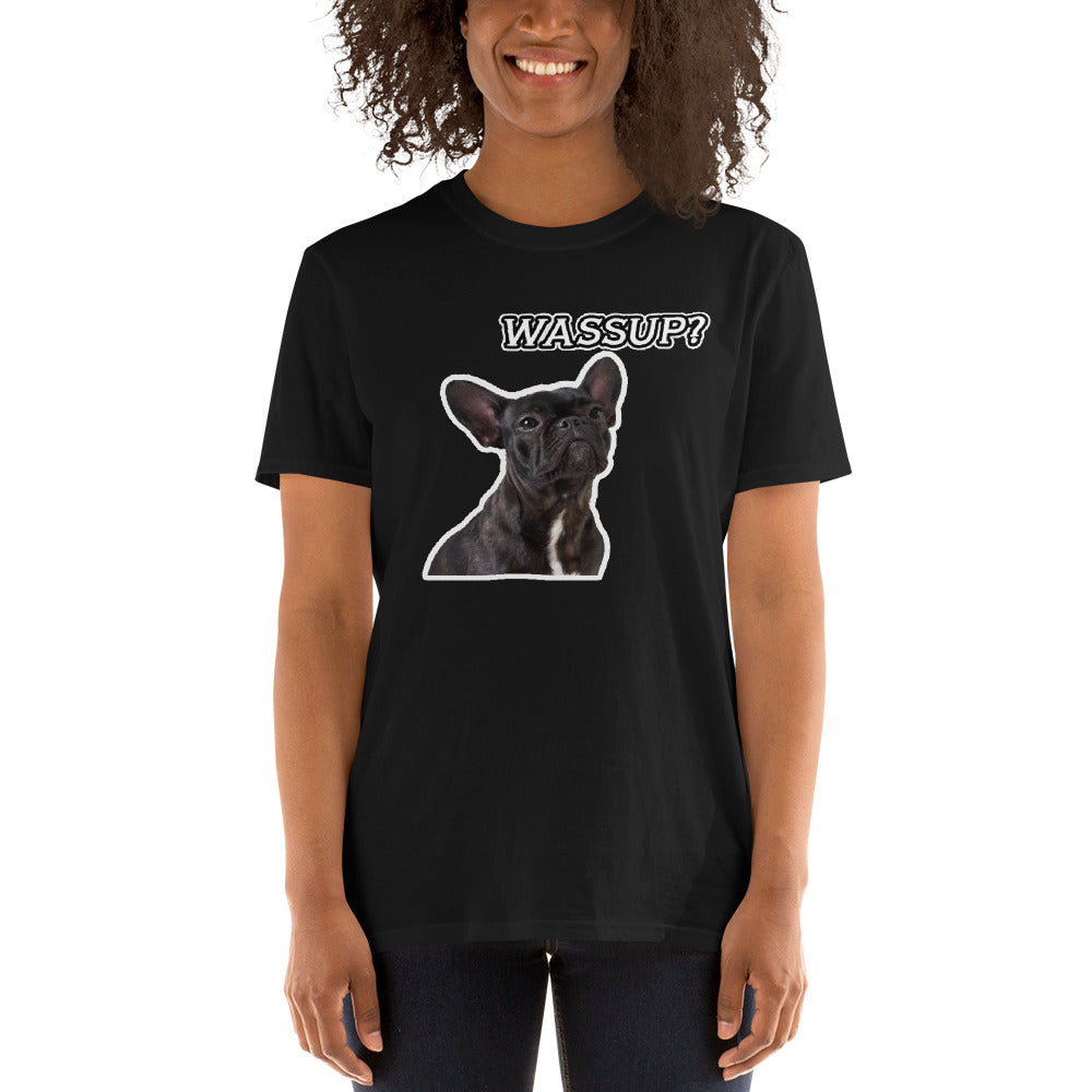 Stitch French Bulldog Cotton T-Shirt for Bulldog Owners-fadou