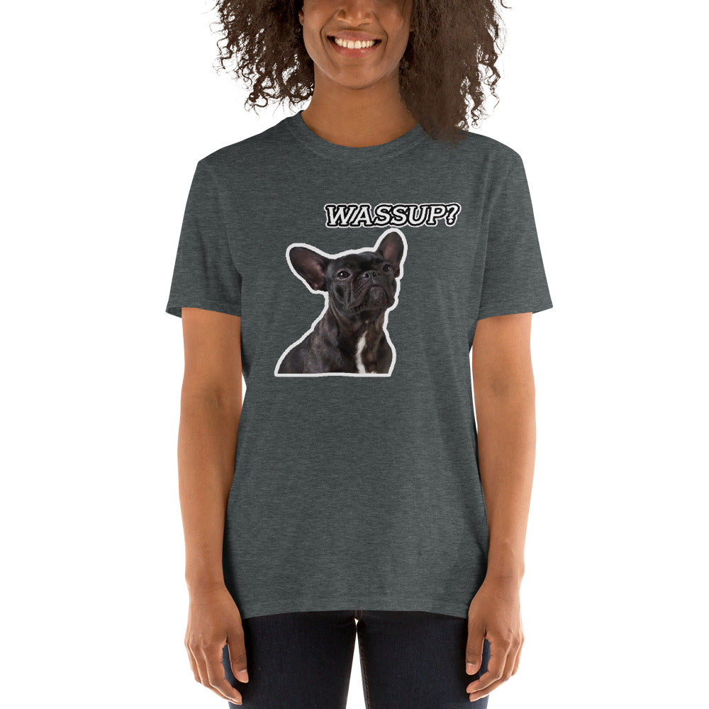 Stitch French Bulldog Cotton T-Shirt for Bulldog Owners-fadou