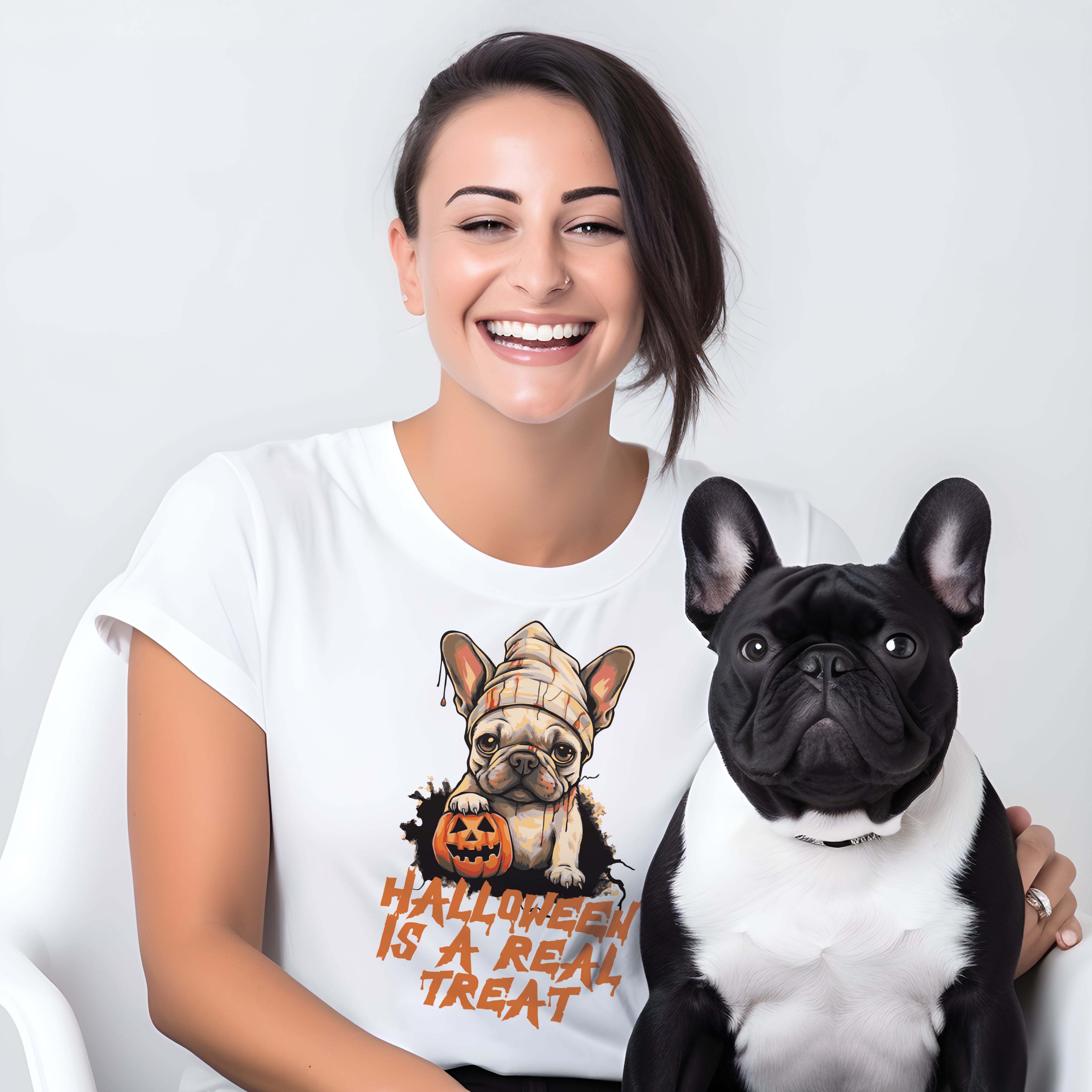 French Bulldog Halloween Unisex Shirt for Frenchie Enthusiasts-fadou