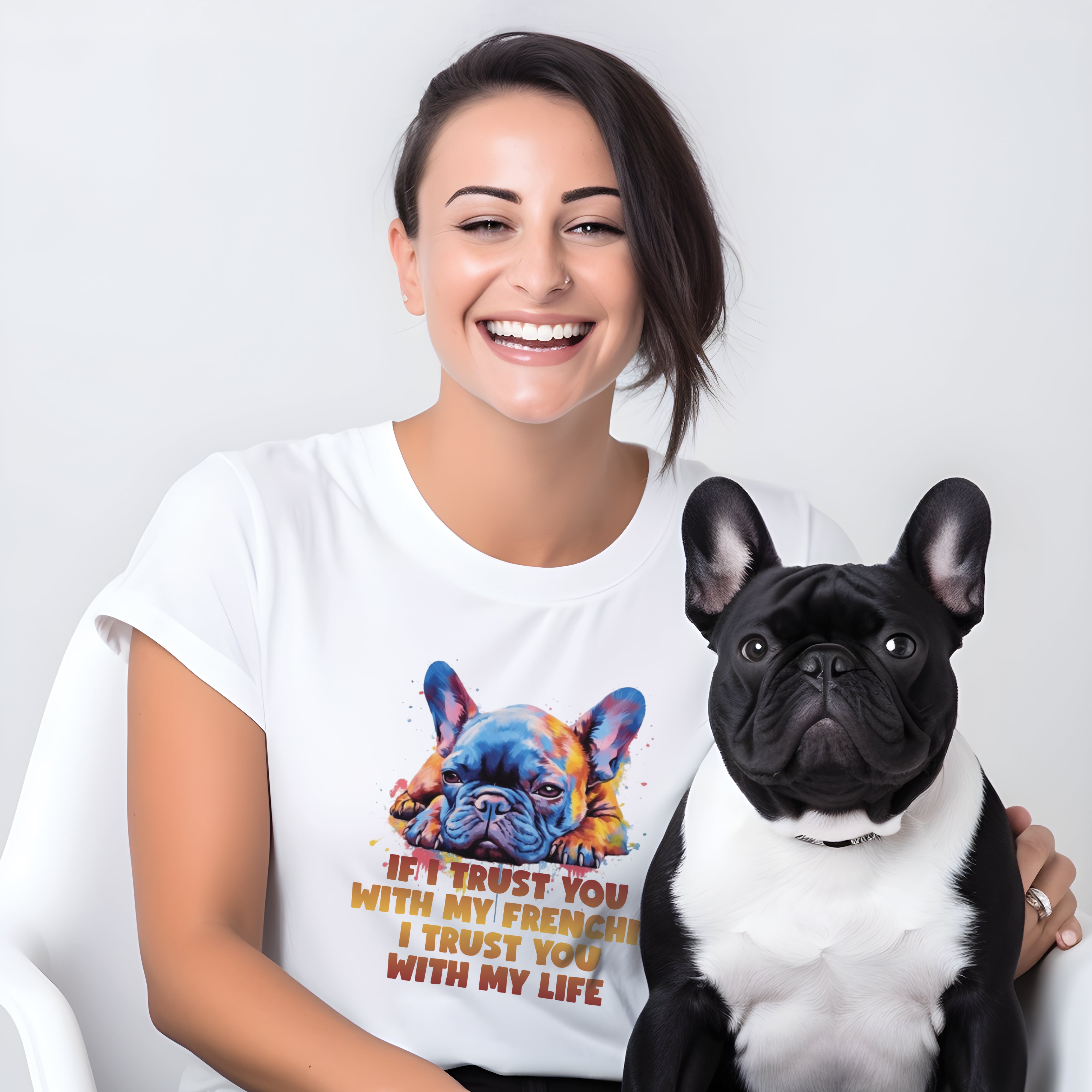 The French Bulldog Graphic Tee for Frenchie Enthusiasts-fadou