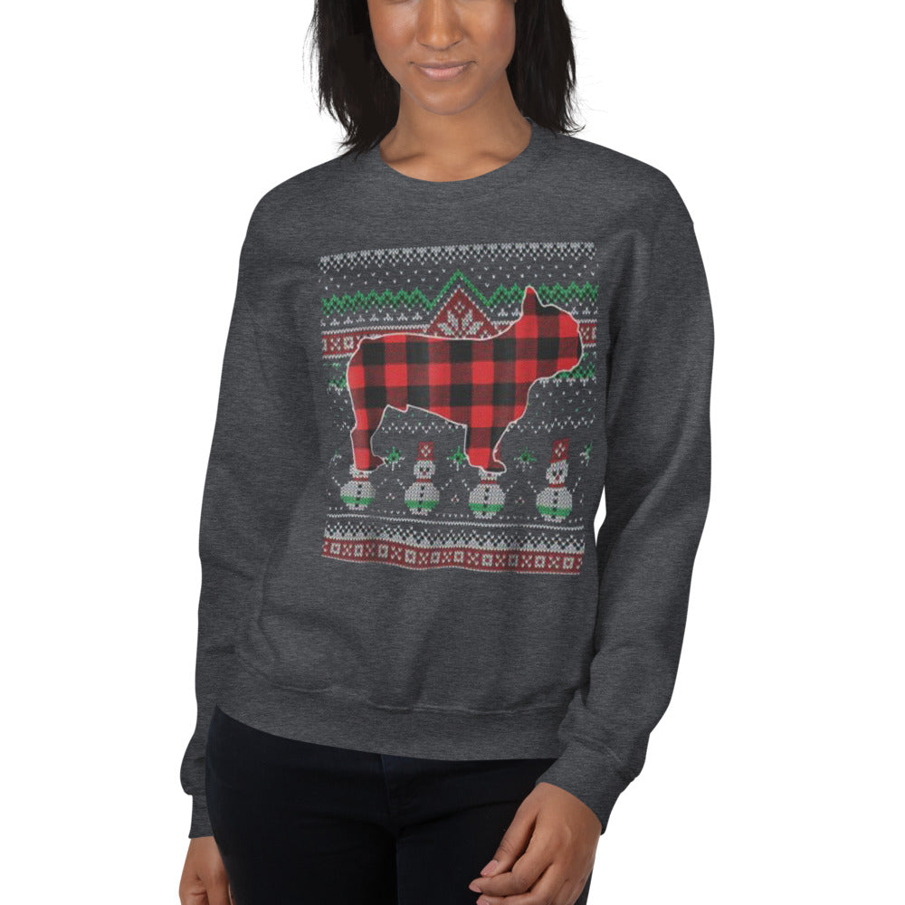 Frenchie Christmas Pet Parent Pullover for Dog Moms & Dads-fadou