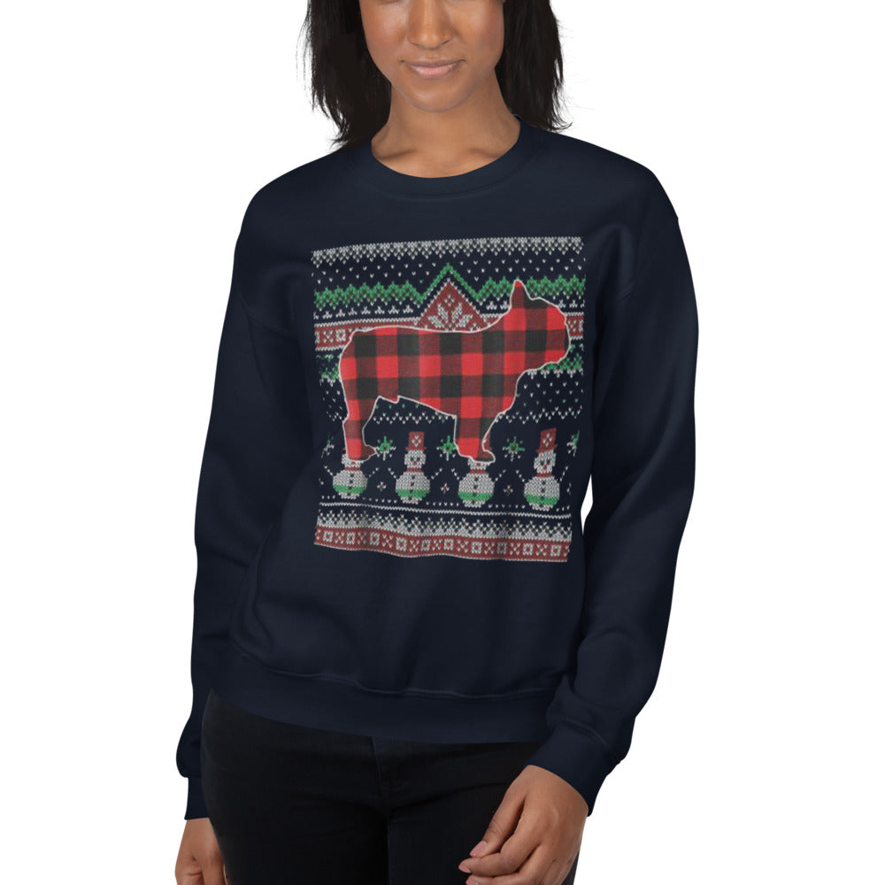 Frenchie Christmas Pet Parent Pullover for Dog Moms & Dads-fadou