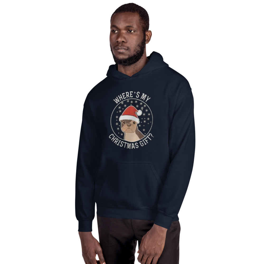 Unisex Christmas Dog Mom Hoodie for Frenchie Enthusiasts-fadou