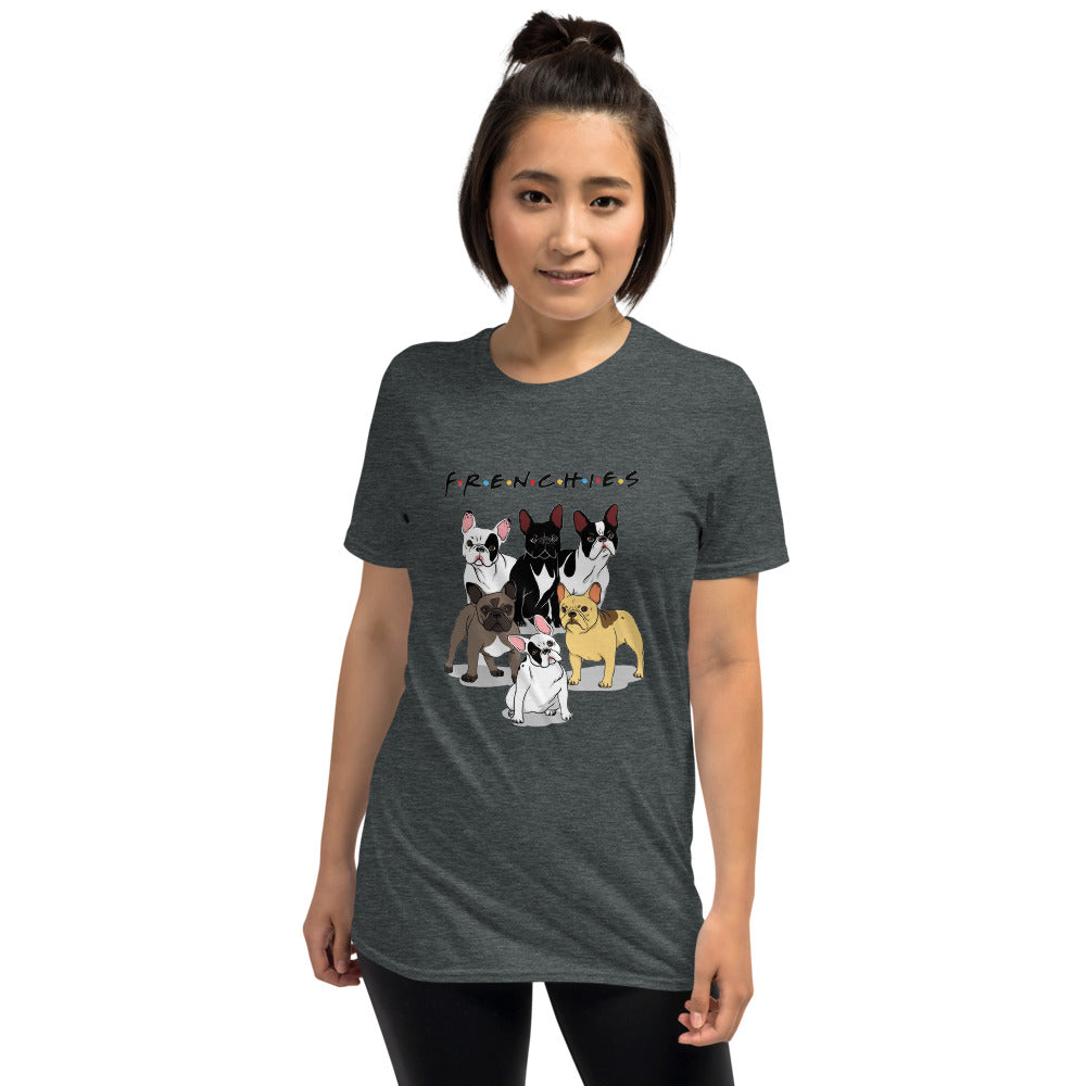 Frenchies French Bulldog Dog Lover Tee for Bulldog Owners-fadou