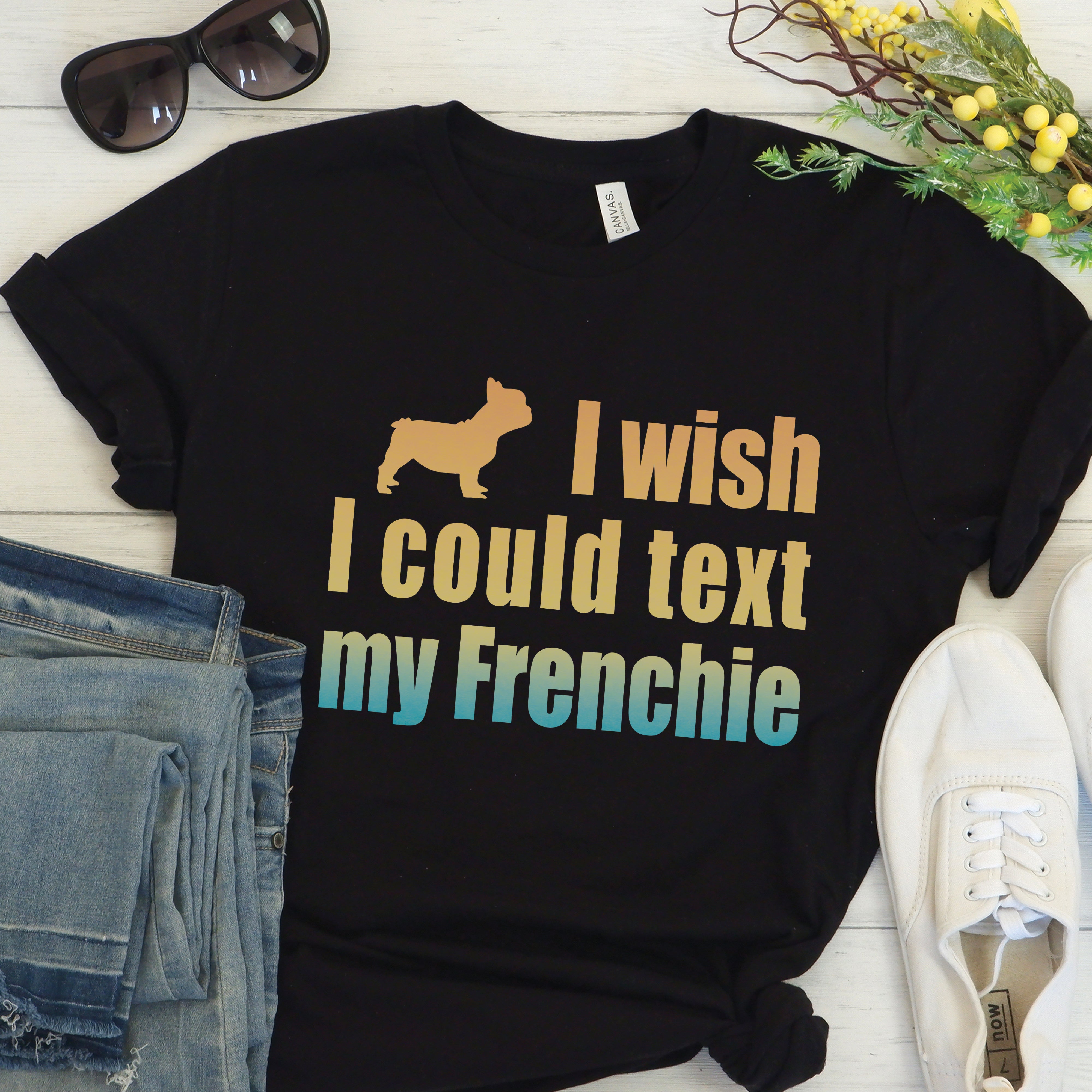 Frenchie Conversation - Unisex T-Shirt for Dog Park Days-fadou