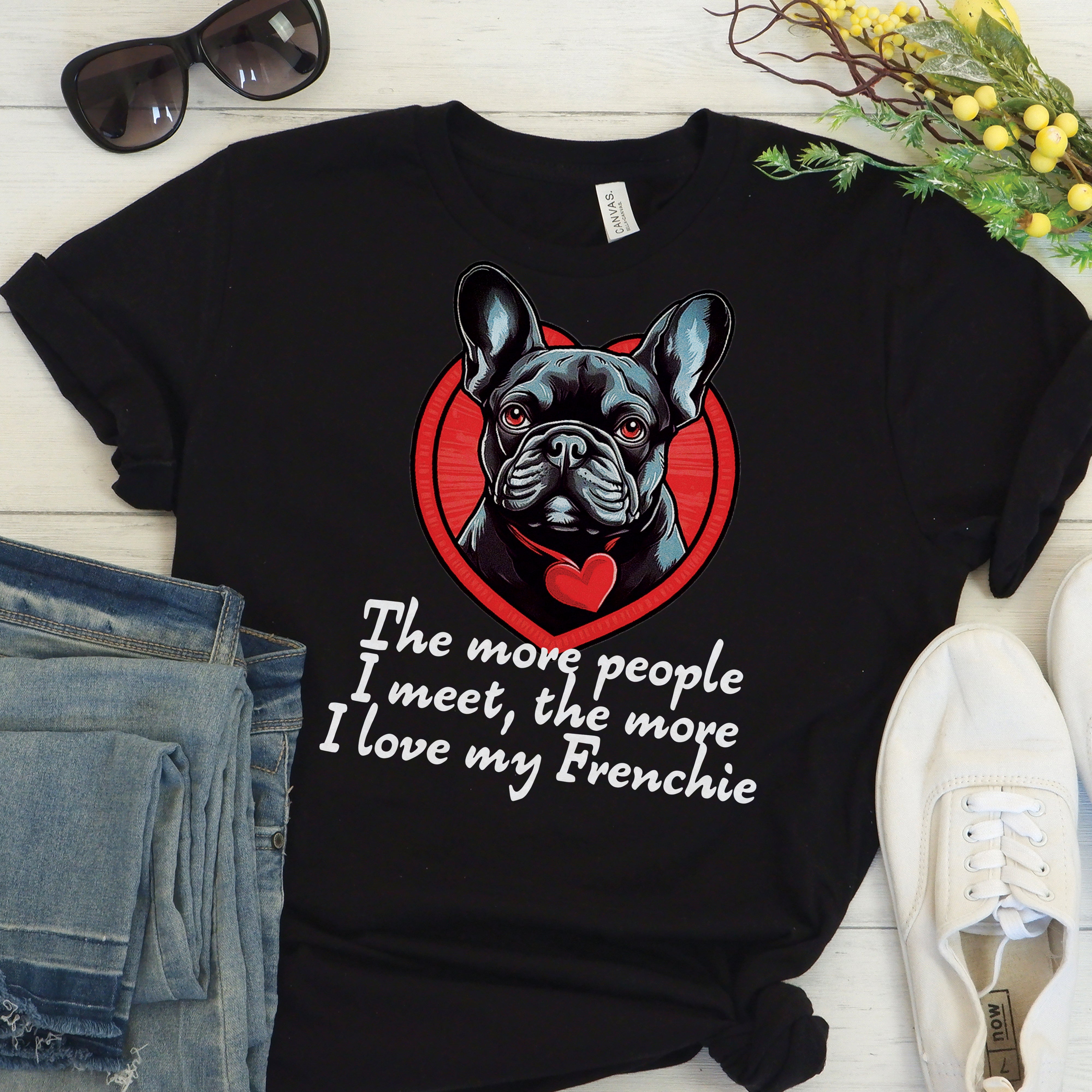 Frenchie's Best Friend - Unisex T-Shirt for Everyday Wear-fadou