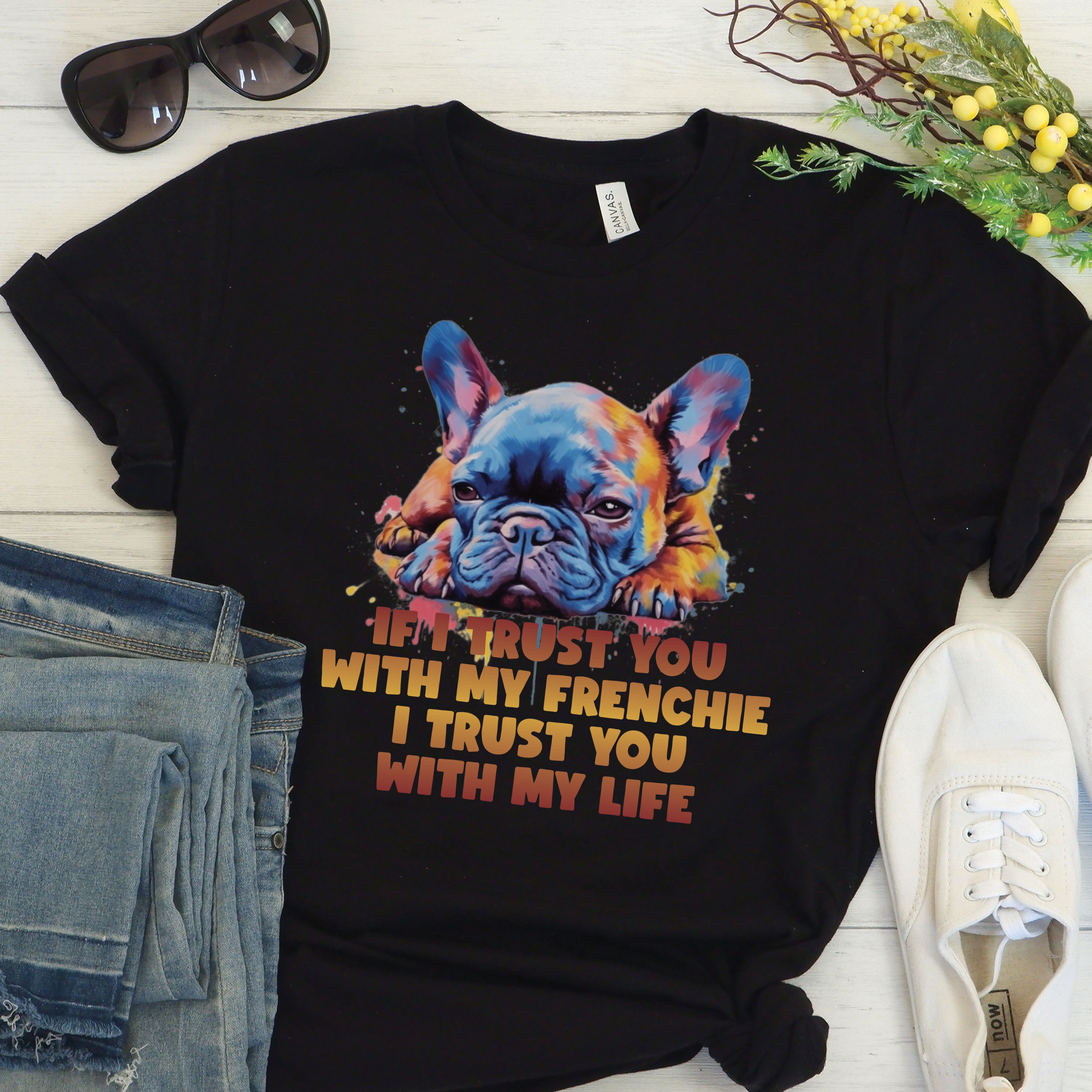 The French Bulldog Graphic Tee for Frenchie Enthusiasts-fadou