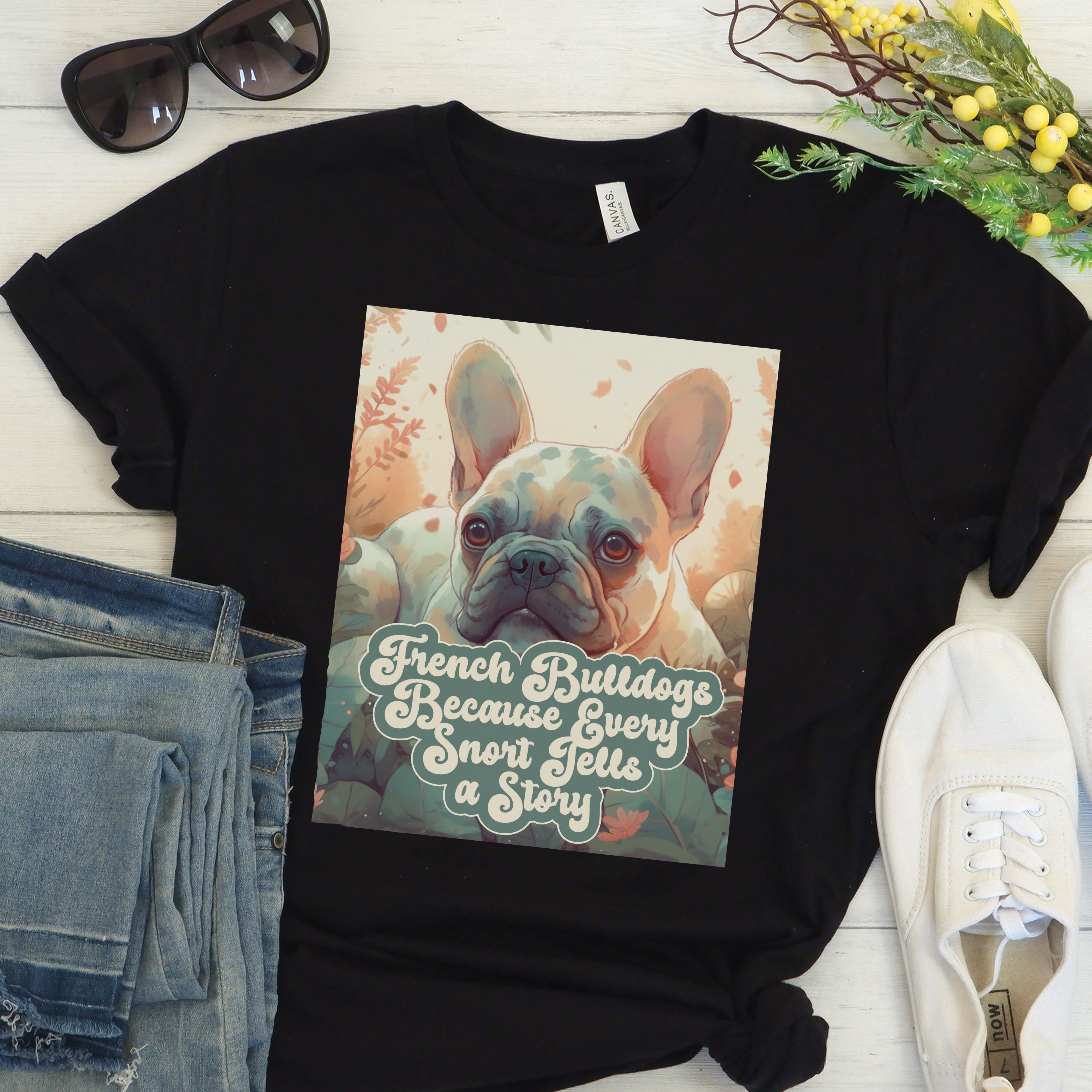 French Bulldog's Snort - Unisex T-Shirt for Frenchie Fans-fadou
