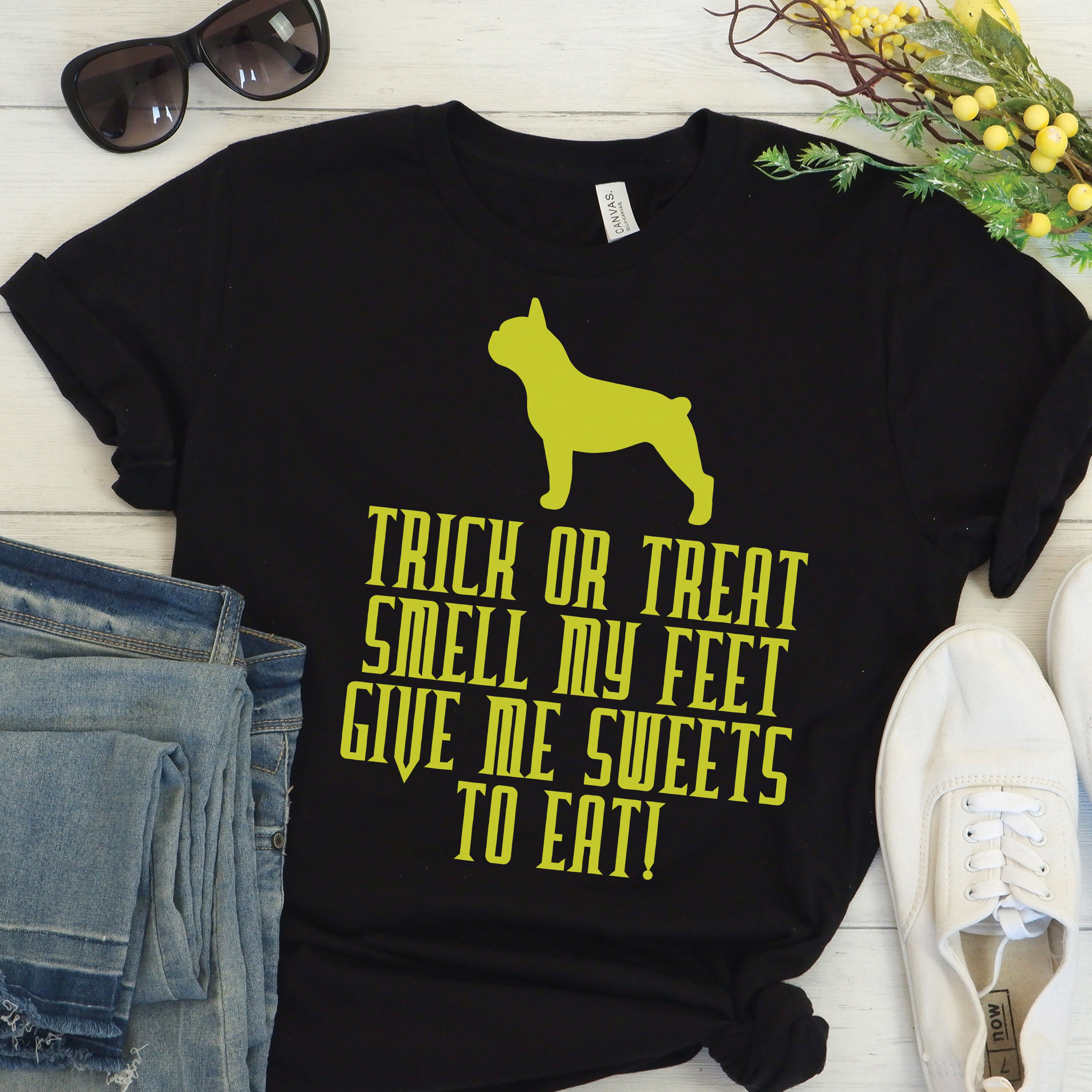 Spooky French Bulldog Dog Lover Tee for Frenchie Enthusiasts-fadou