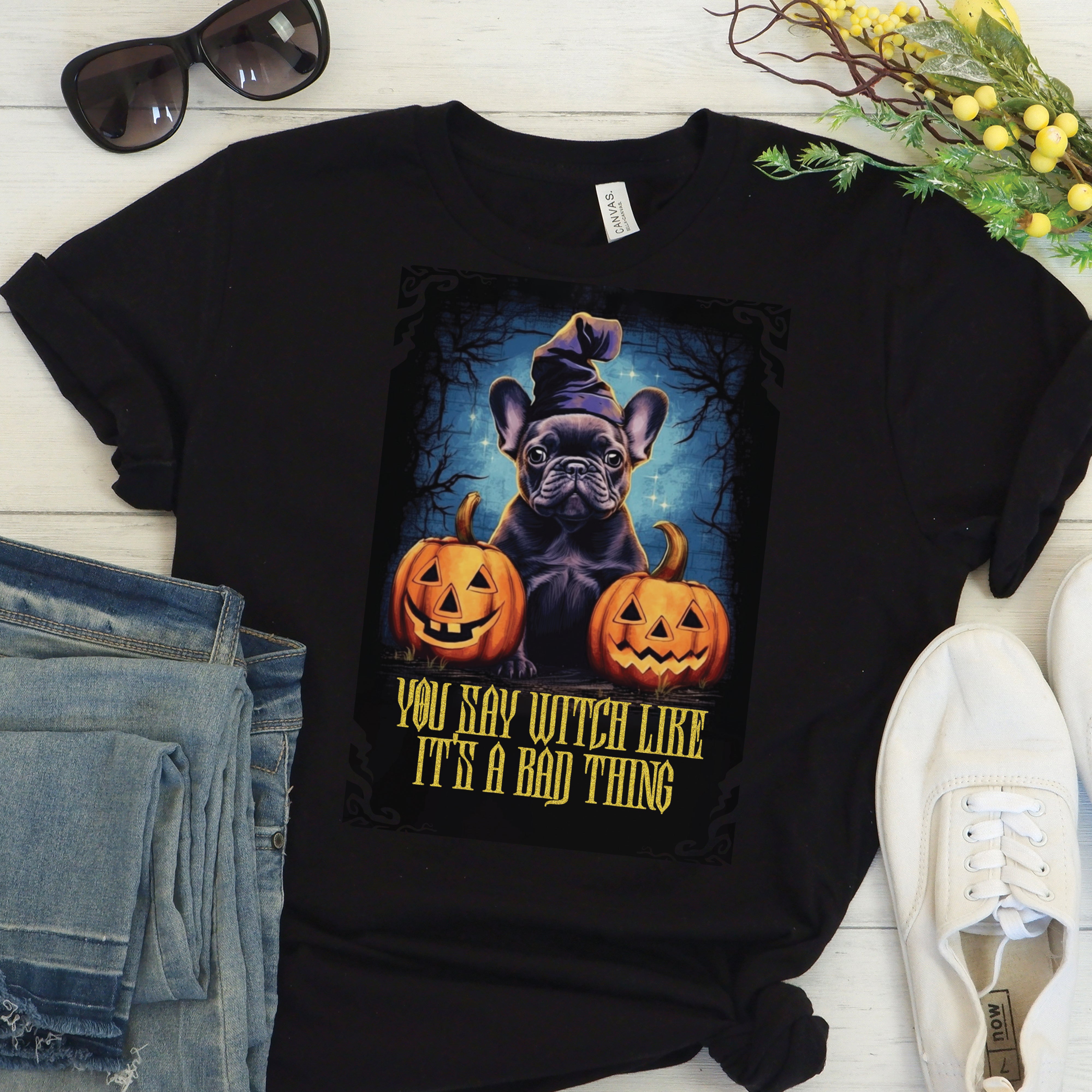 Frenchie Halloween Unisex Shirt for Frenchie Enthusiasts-fadou