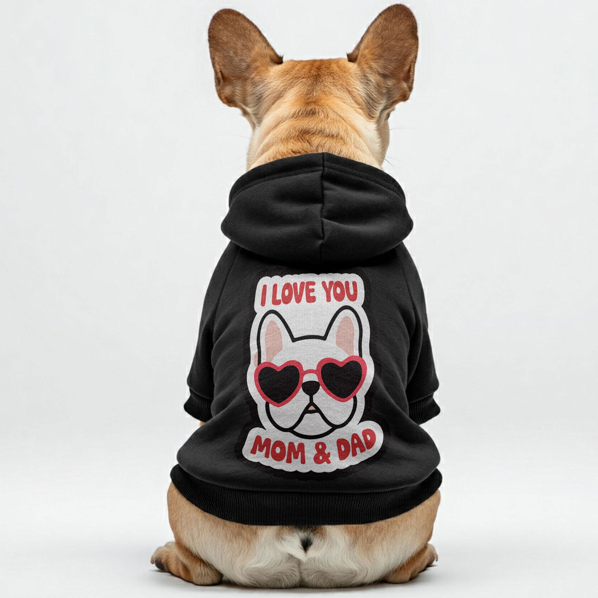 French Bulldog Cotton Fleece Hoodie for Training Sessions-fadou