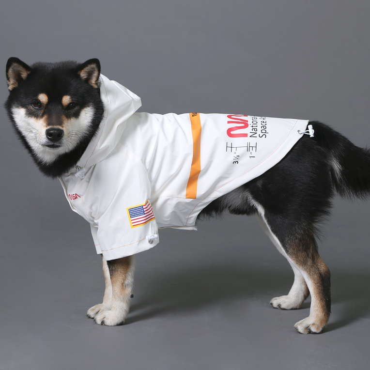 Astronaut French Bulldog Rain Jacket for Short-Nosed Dogs-fadou