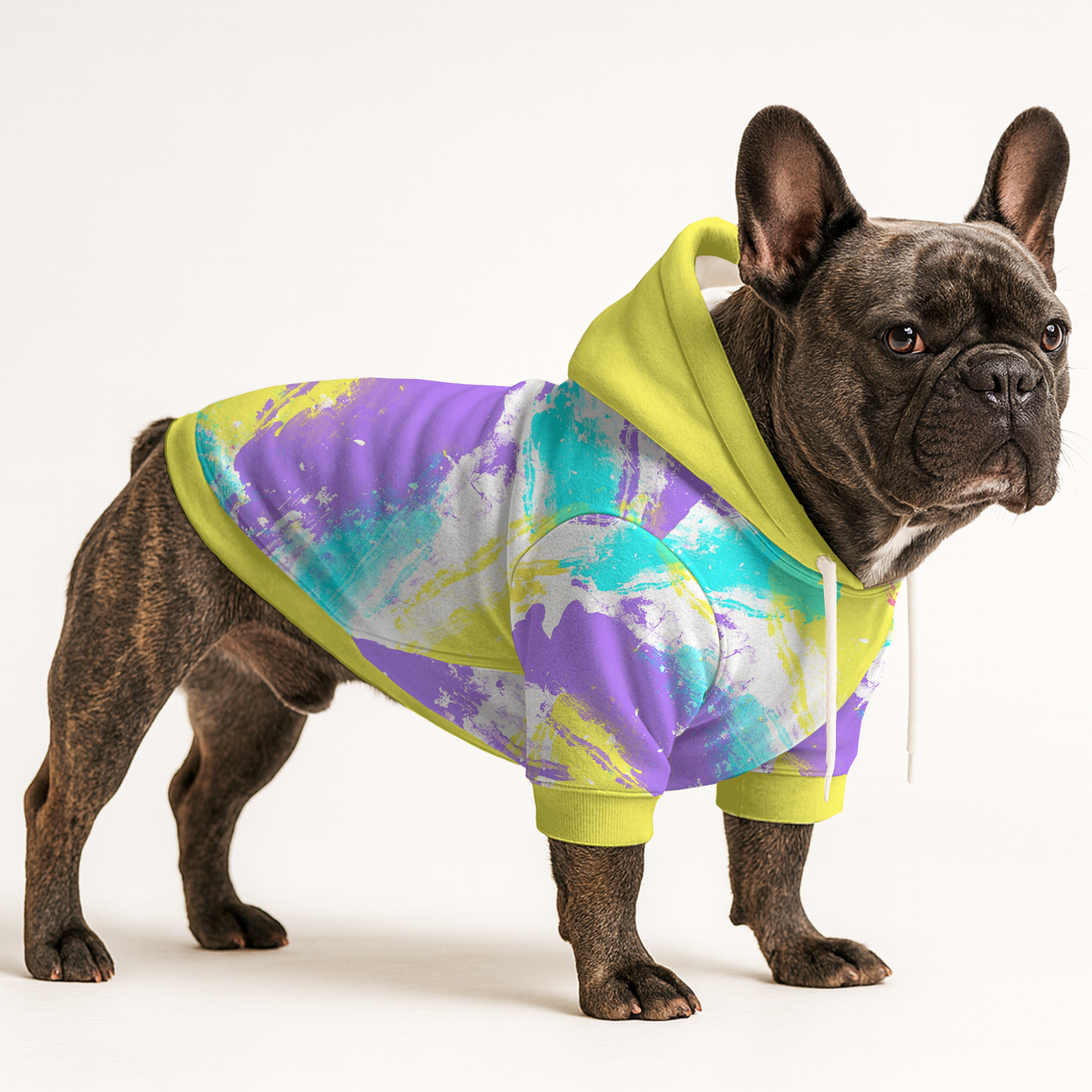 Tito French Bulldog Fleece Hoodie for Brachycephalic Dogs-fadou