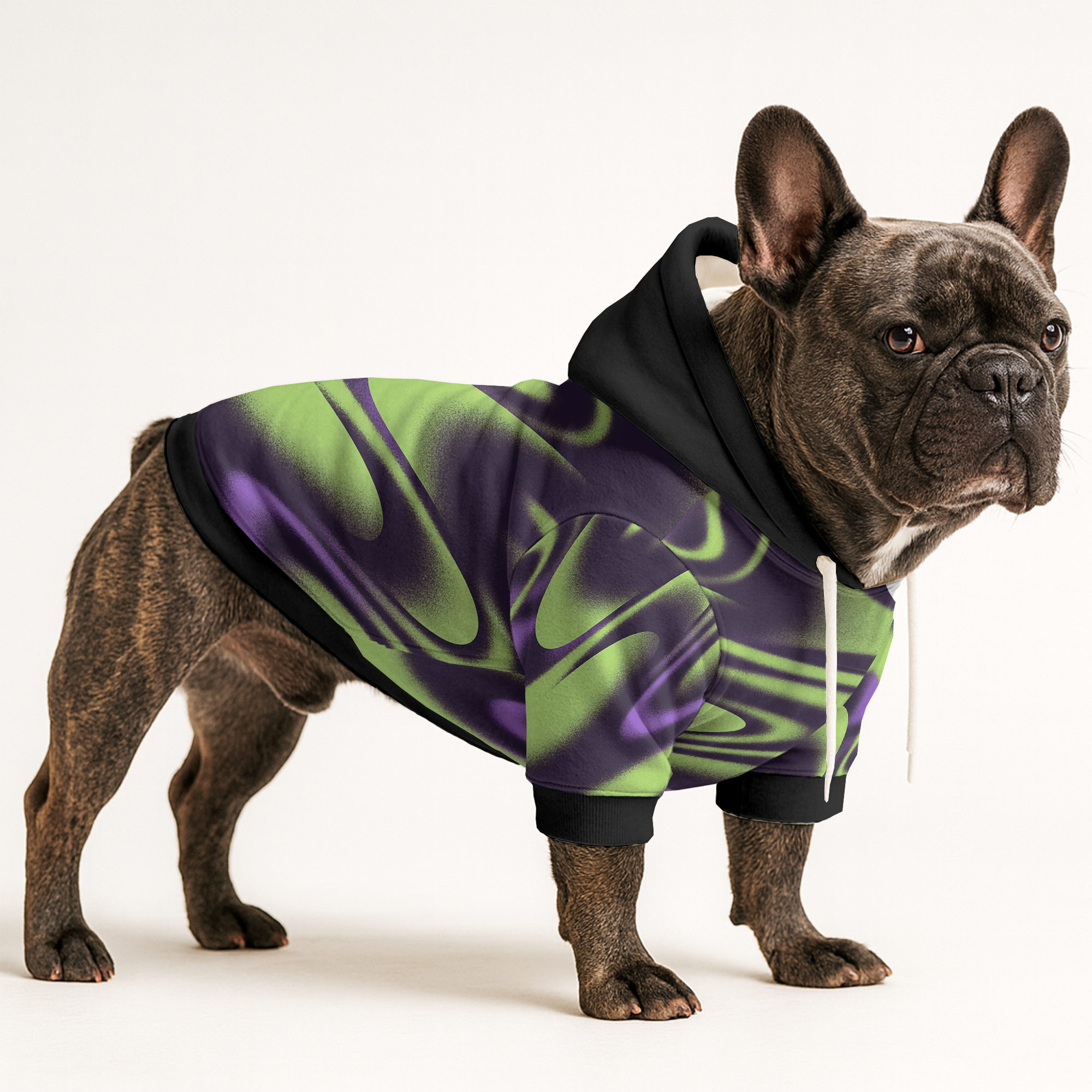 Bowen French Bulldog Fleece Hoodie for Short-Nosed Dogs-fadou