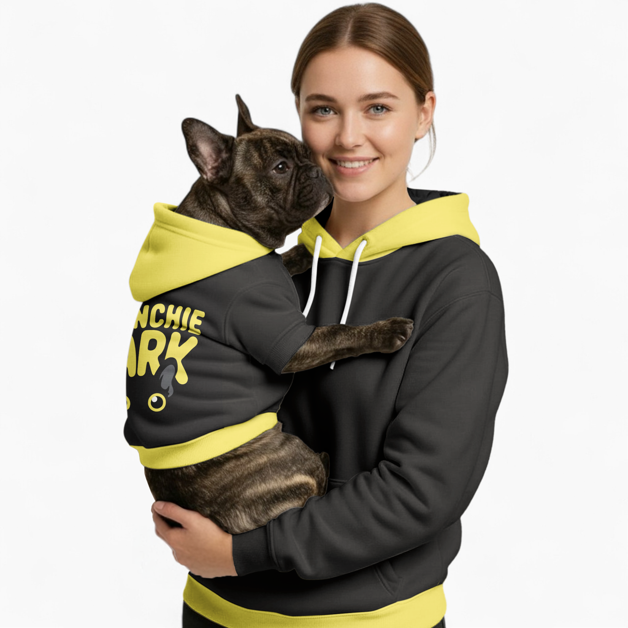 DARK French Bulldog Dog Mom Hoodie for Frenchie Enthusiasts-fadou